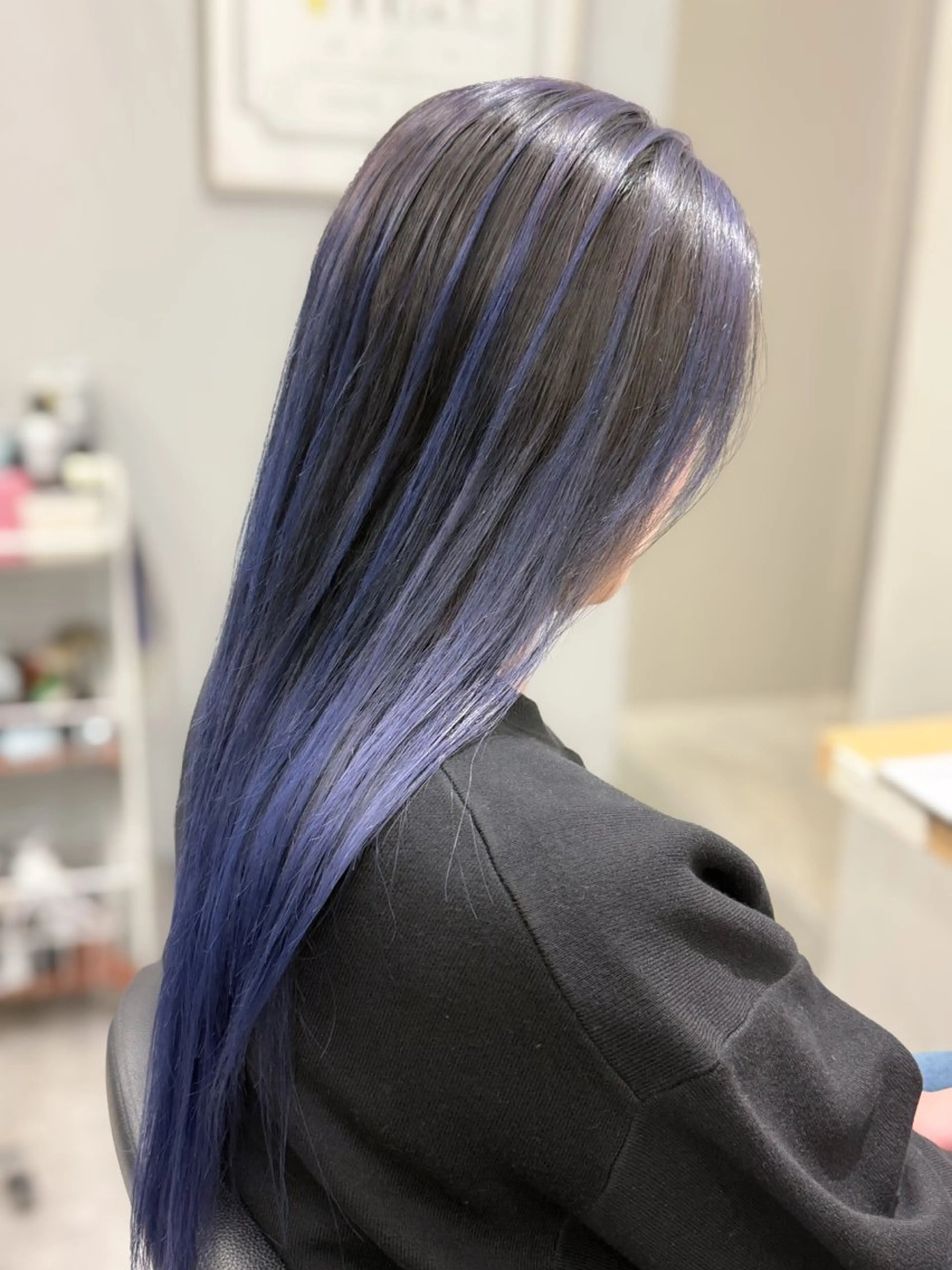 ロング カラー バレイヤージュ レイヤーカット カット ヘアカラー 透明感🫧/ブリーチ /永田　汰伊智のヘアスタイル