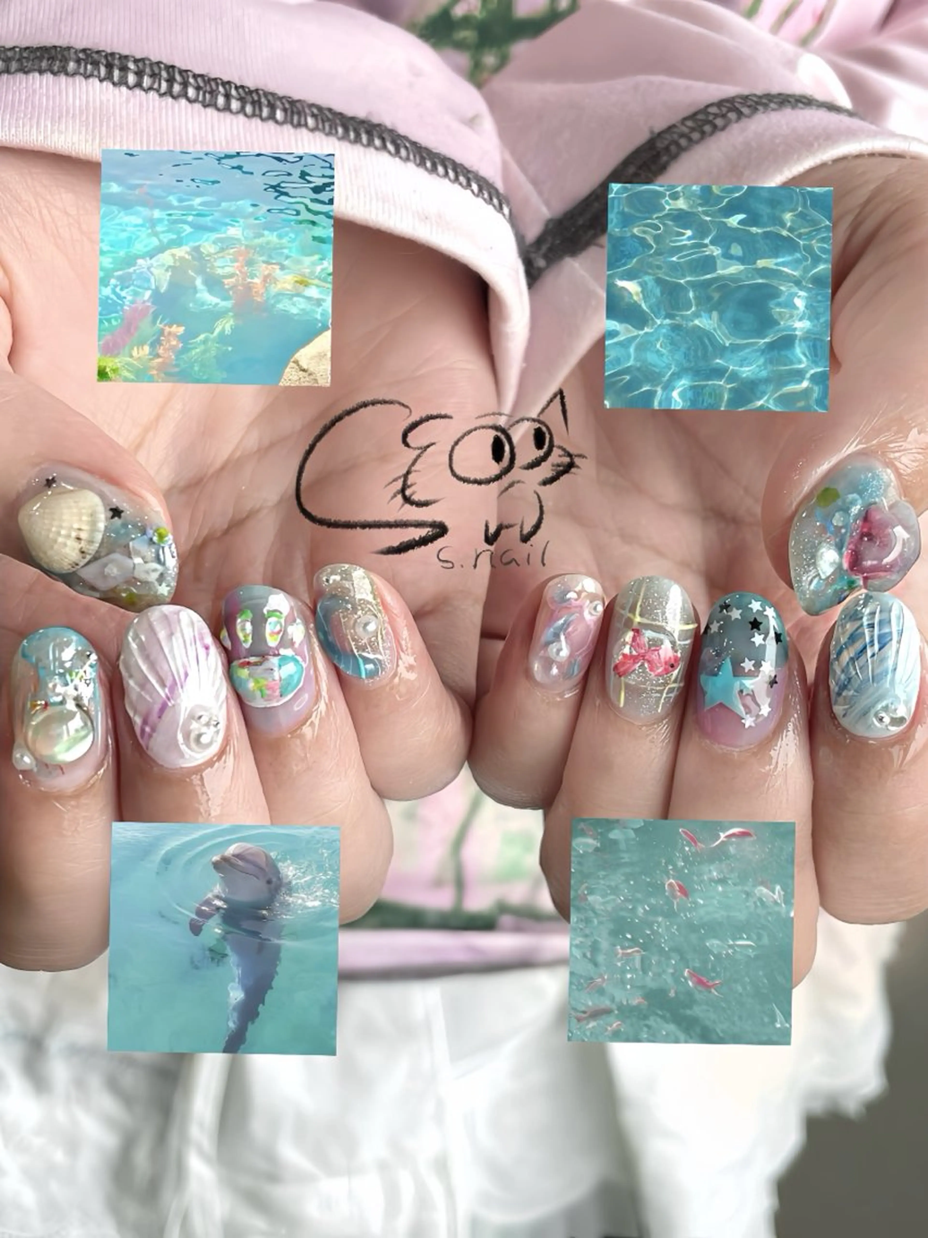 ネイル アートネイル チークネイル フレンチネイル グラデーション マグネットネイル ハンドネイル S.nail所属・S.nail _のネイルデザイン