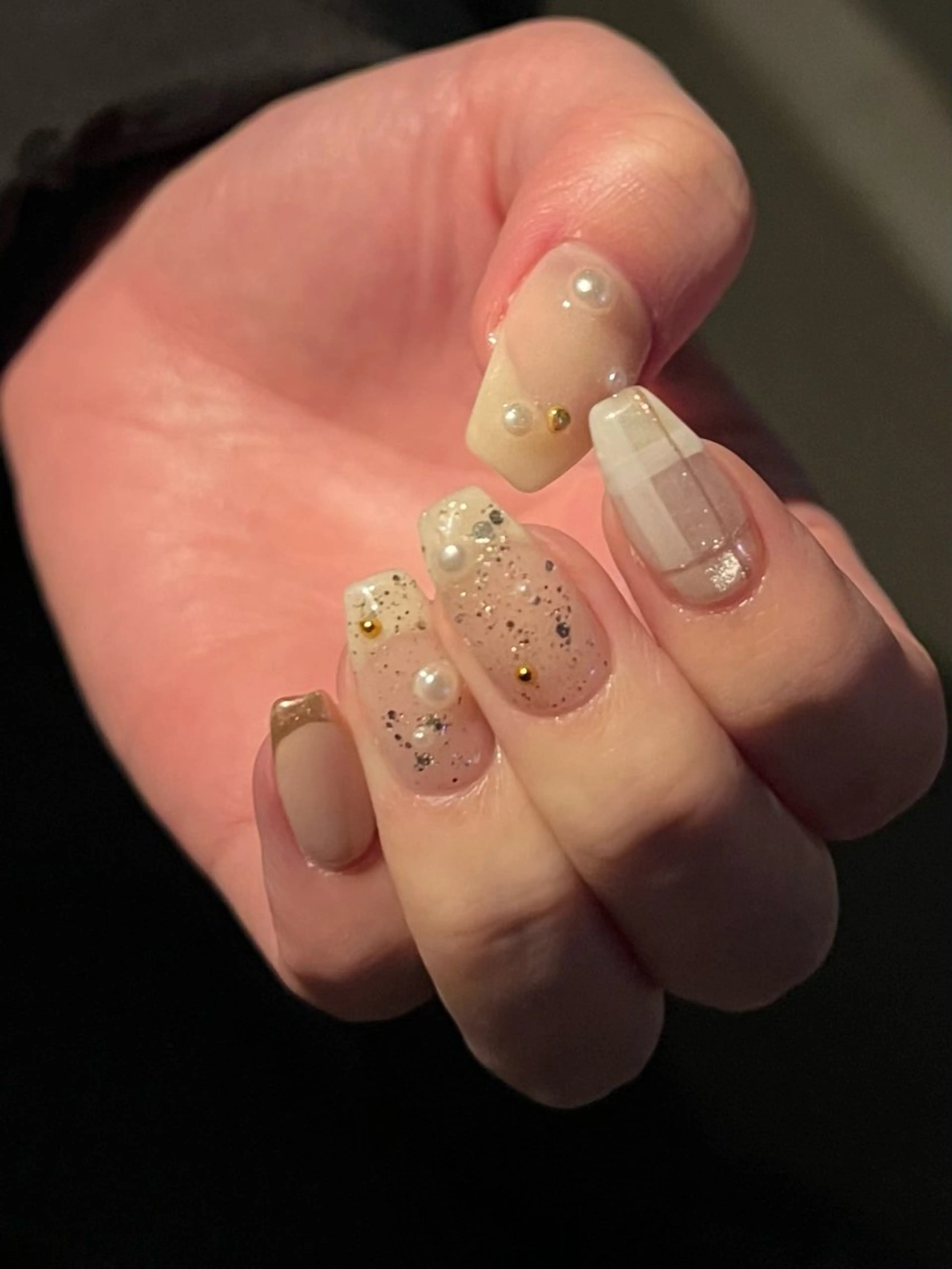 ネイル キラキラネイル マグネットネイル kuga amiのネイルデザイン