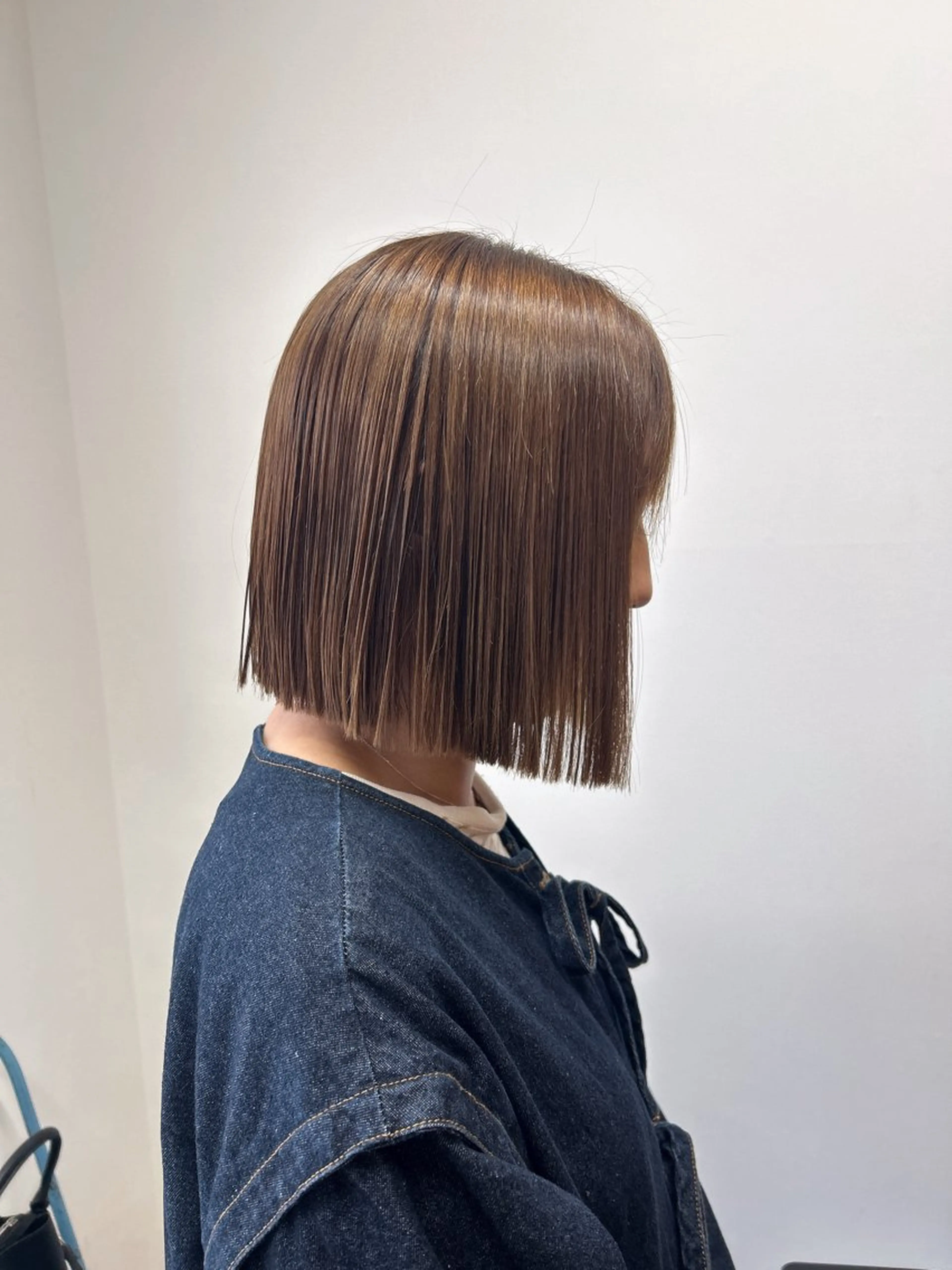 ミディアム カラー カット トリートメント 伶風/デザインカット /ボブ/透明感カラーのヘアスタイル