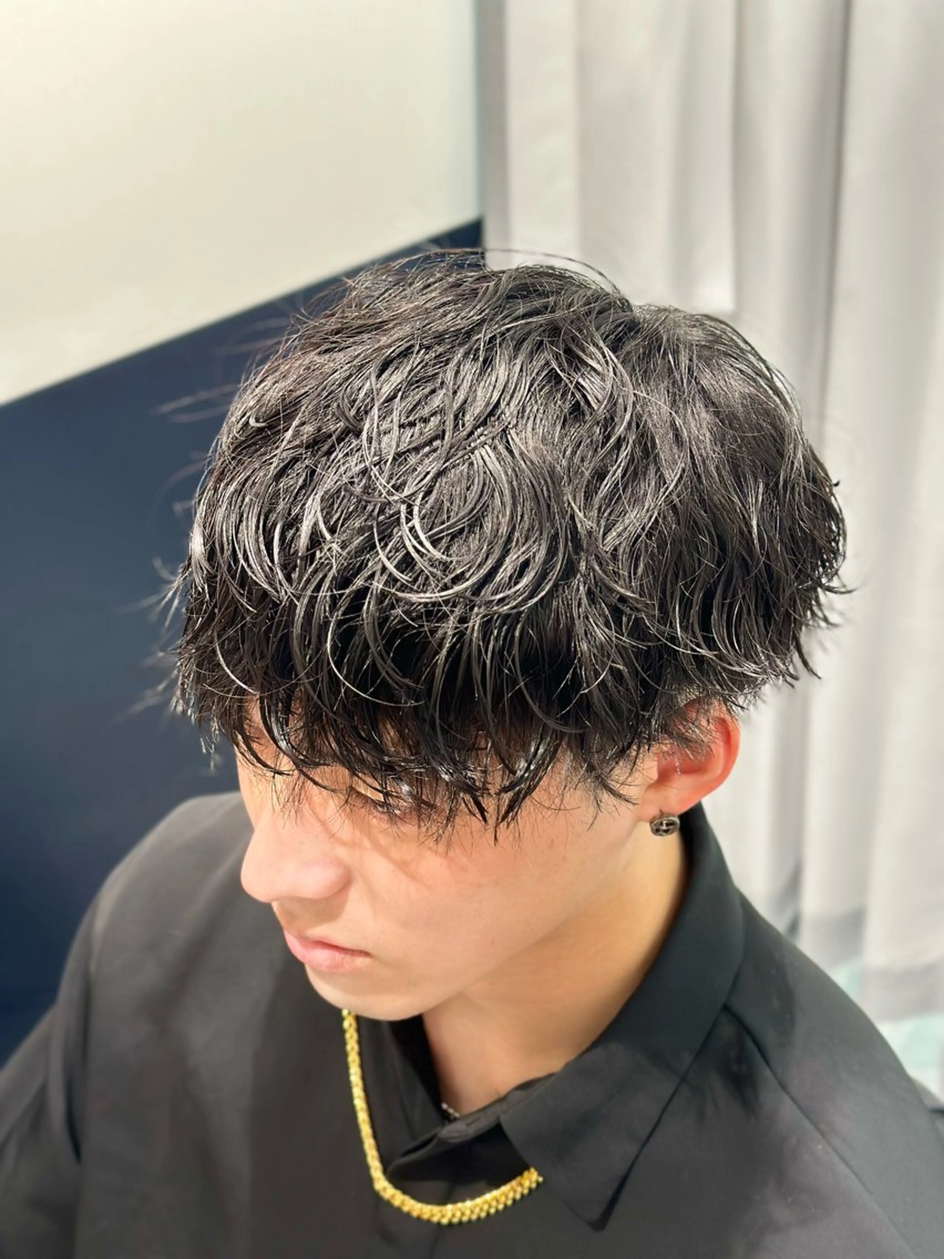 ミディアム カット パーマ 千葉弘平 メンズパーマ特化のヘアスタイル