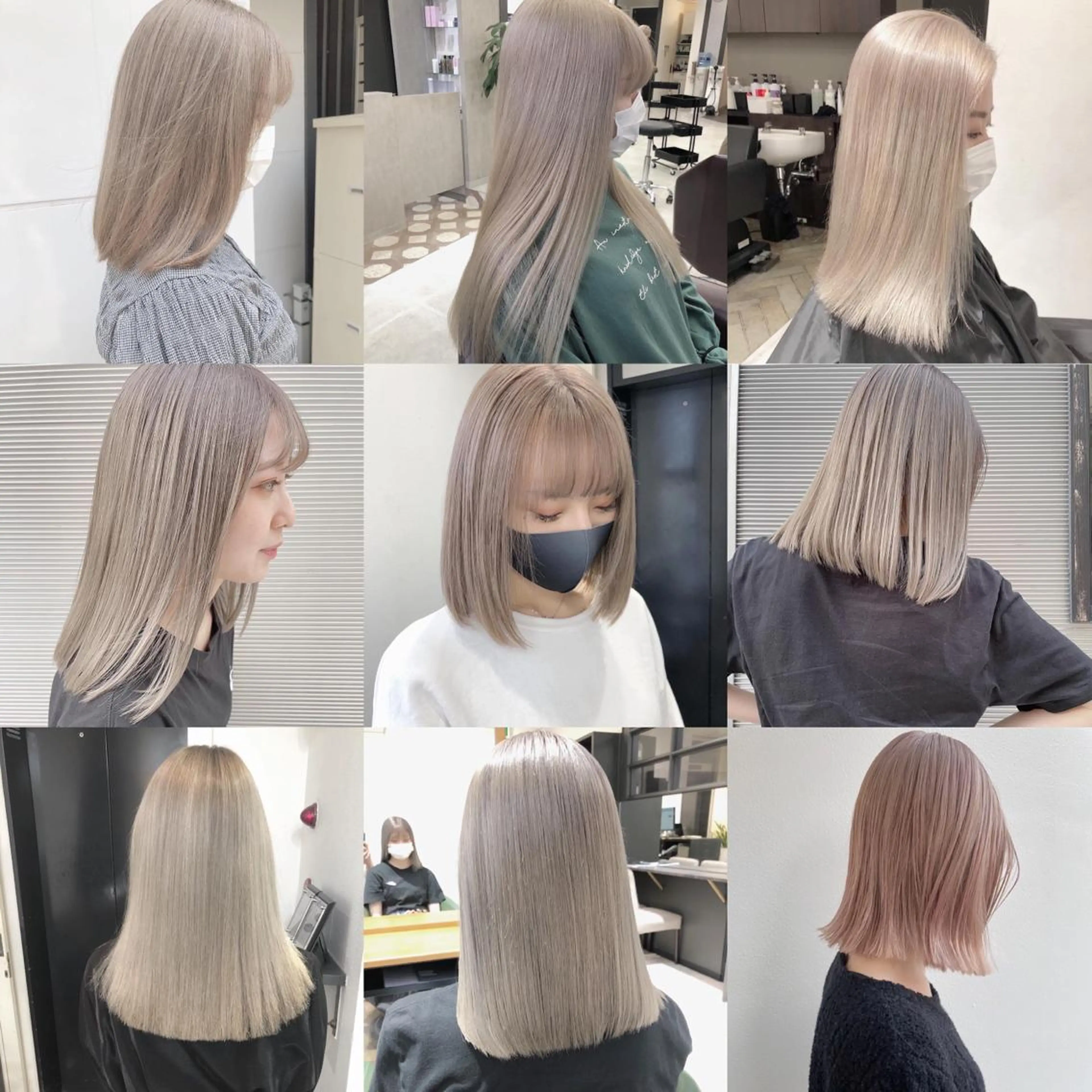 ミディアム カラー ヘアアレンジ ヘアカラー トリートメント GiseL天神カラー 髪質改善/ブリーチのヘアスタイル