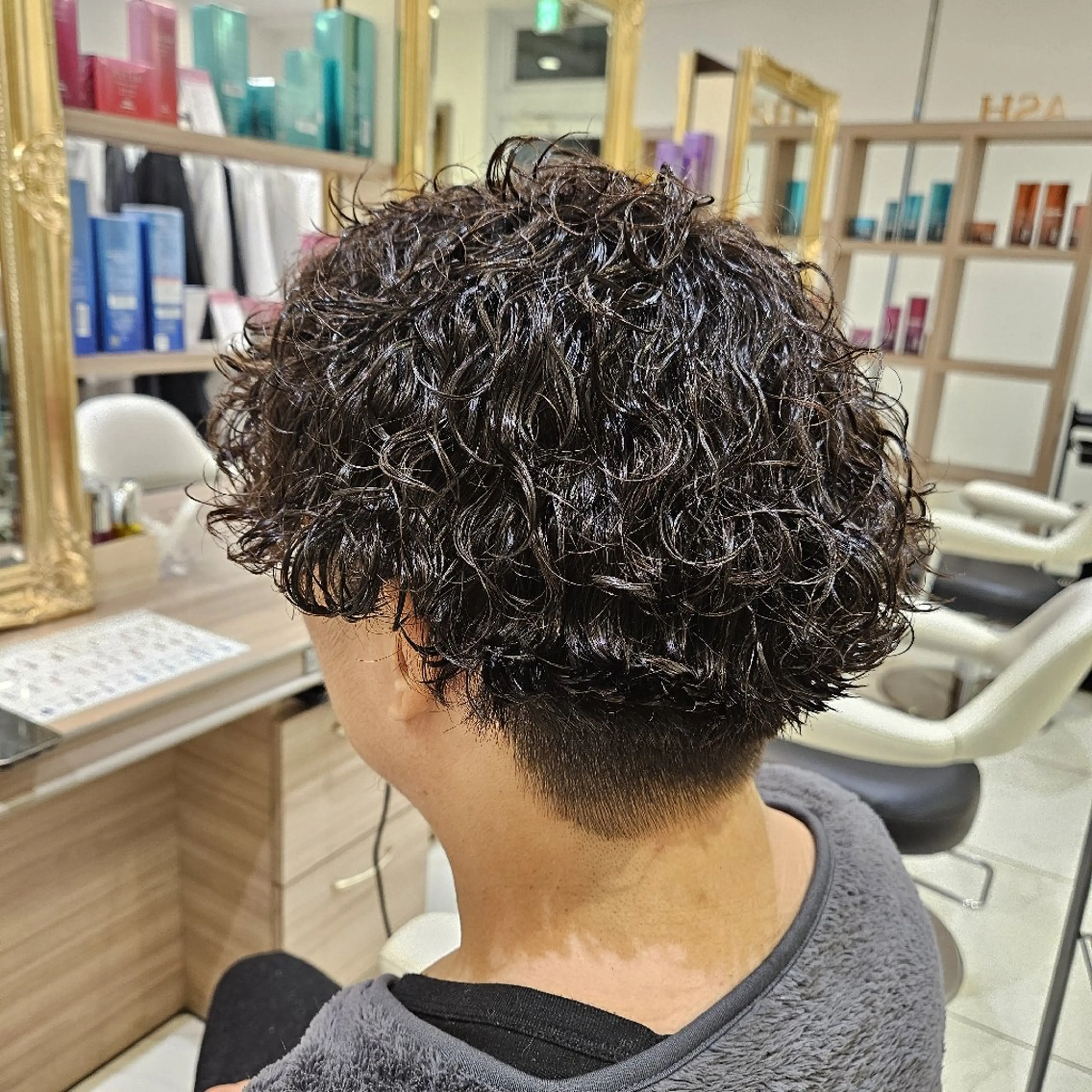 パーマ メンズ ショート カット パーマ 🌀メンズパーマ特化 藤井 凌雅🌀のヘアスタイル