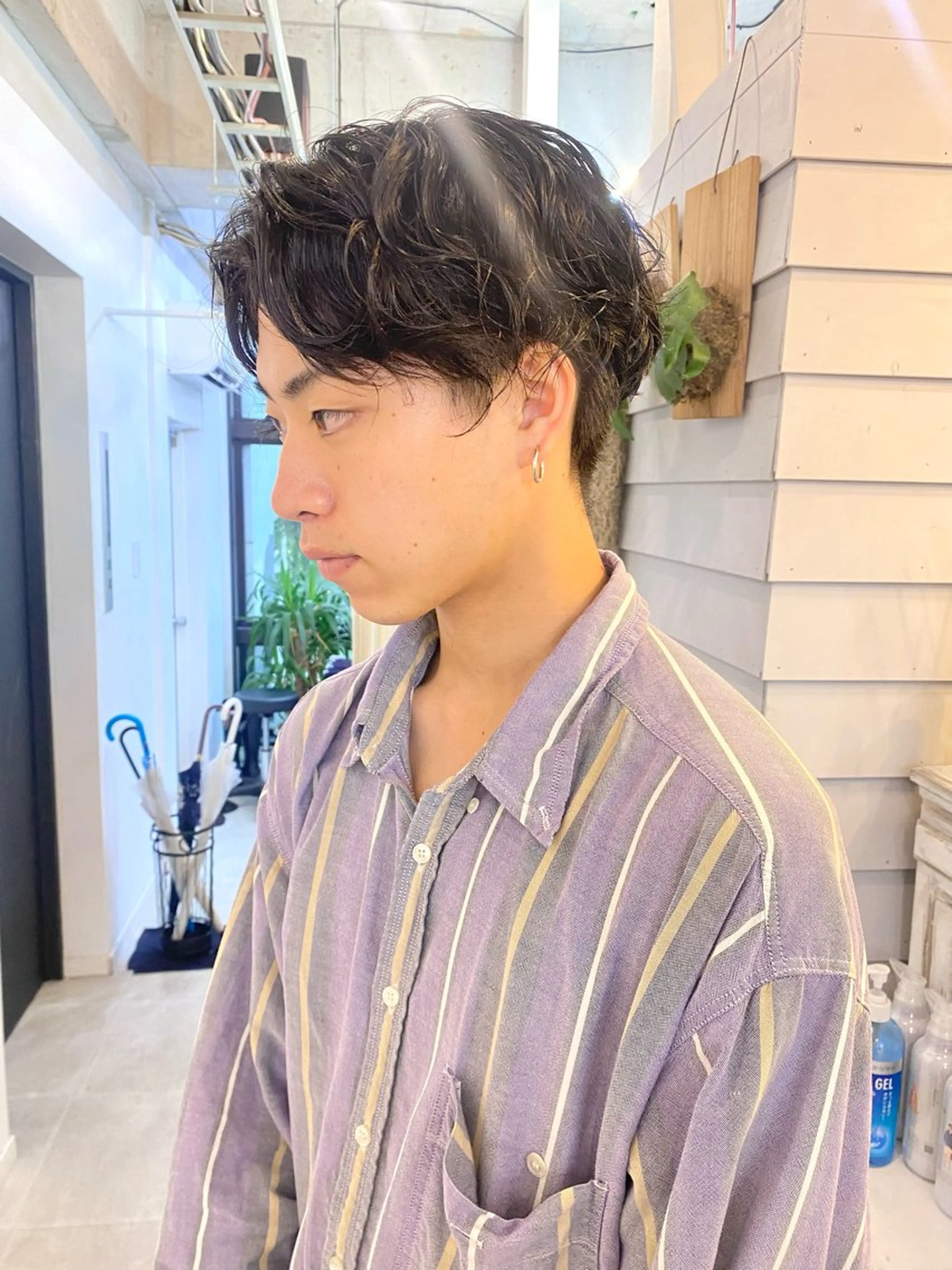 ショート パーマ メンズ GiseL博多筑紫口 杏実のヘアスタイル