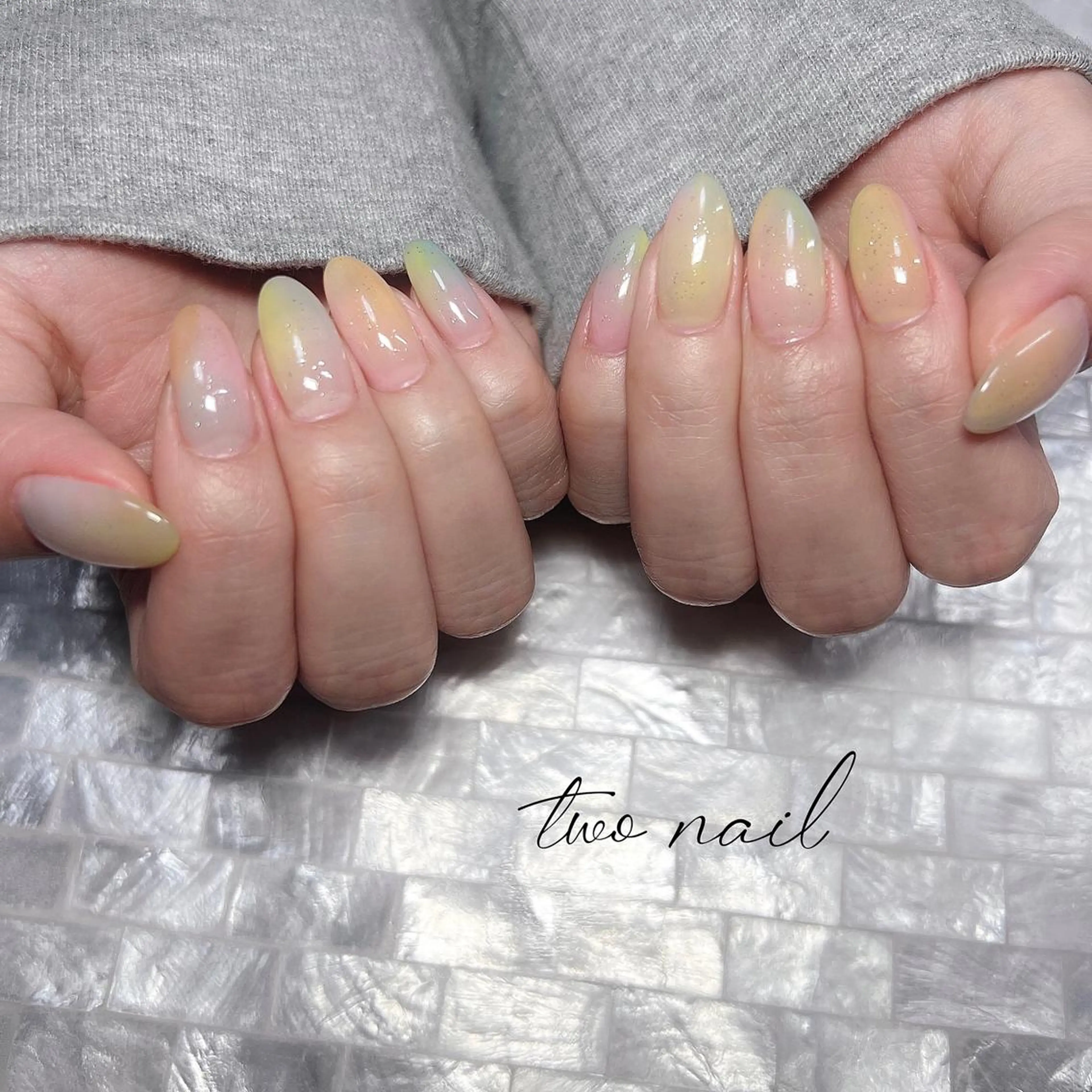 ネイル アートネイル フットネイル ハート ニュアンスネイル オフィスネイル ハンドネイル two nailのネイルデザイン