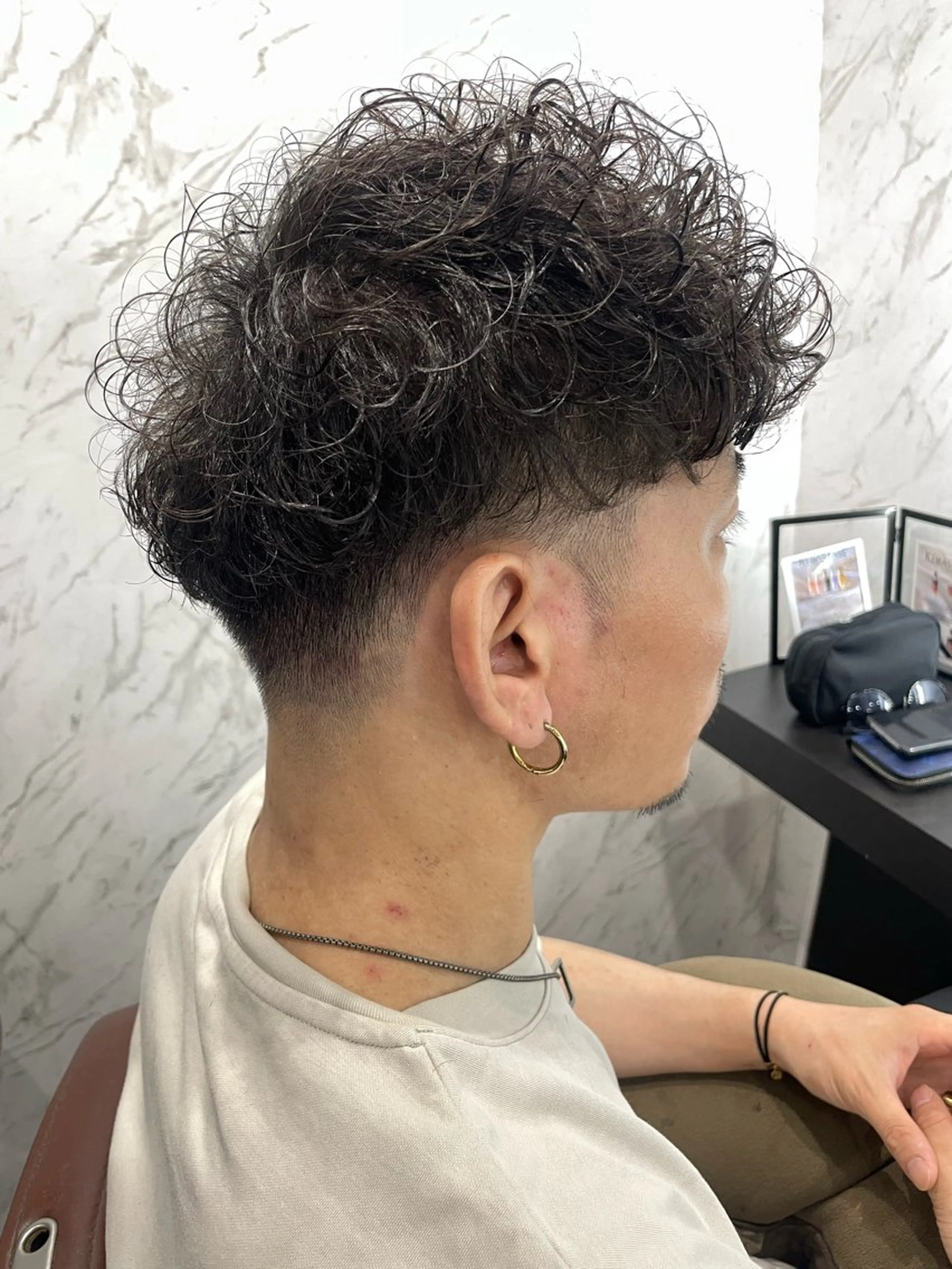 パーマ メンズ カット 五十嵐 満梨奈のヘアスタイル