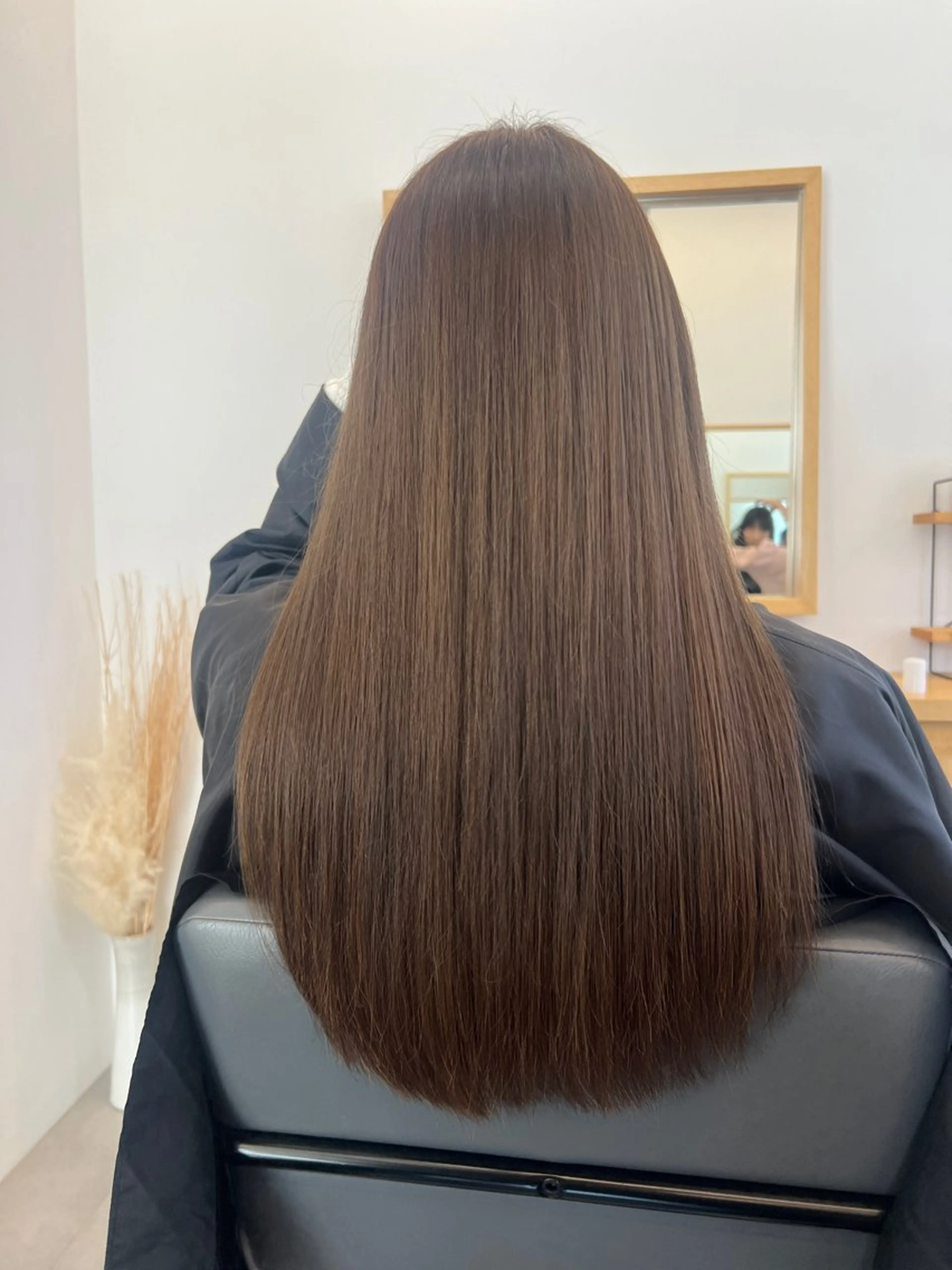 ロング カラー アッシュ ベージュカラー ヘアカラー トリートメント タナカ マヤ/金沢八景のヘアスタイル