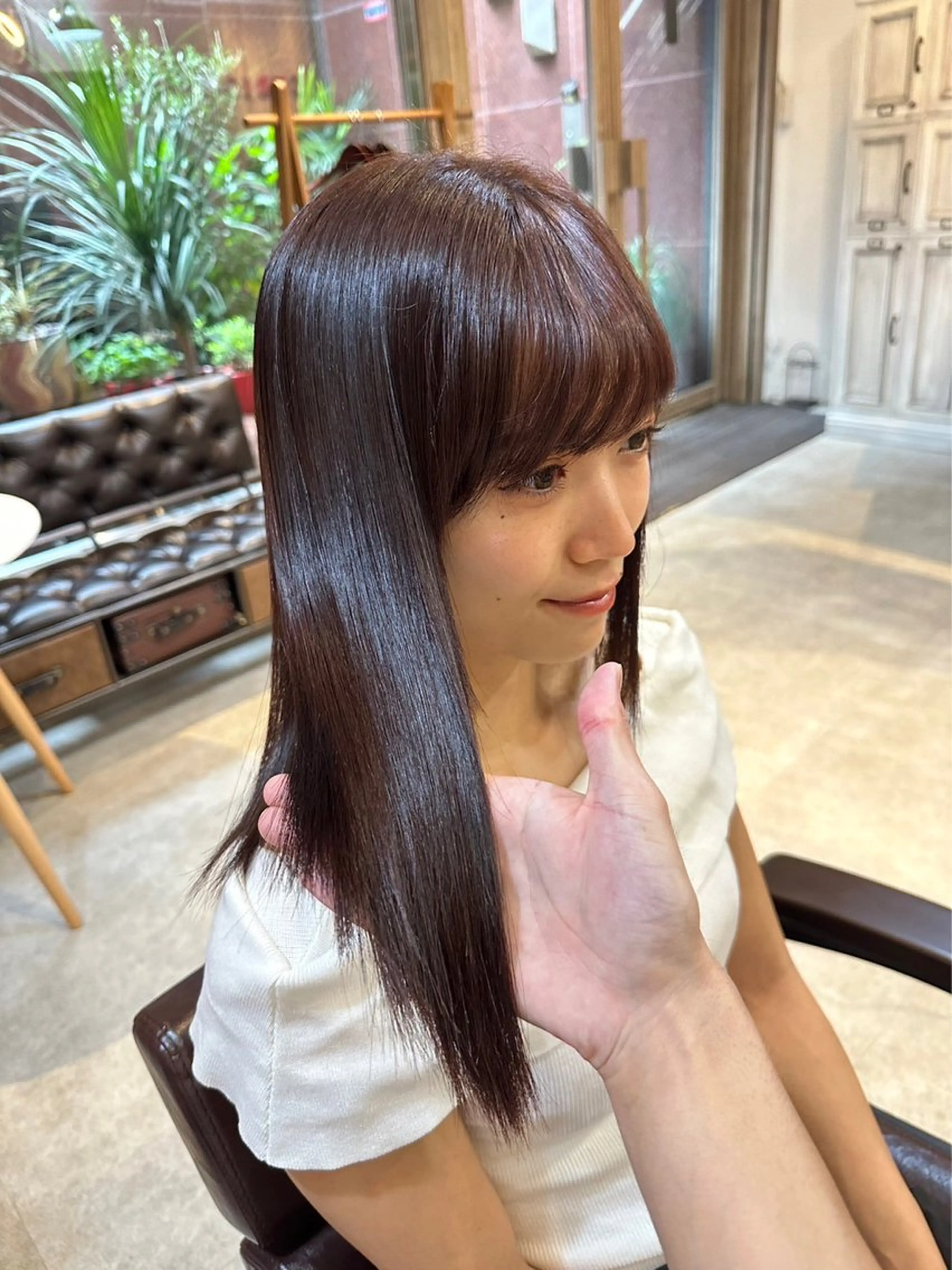 ミディアム ピンクラベンダー トリートメント 🔴CURIO キュリオ/南船場🔴のヘアスタイル