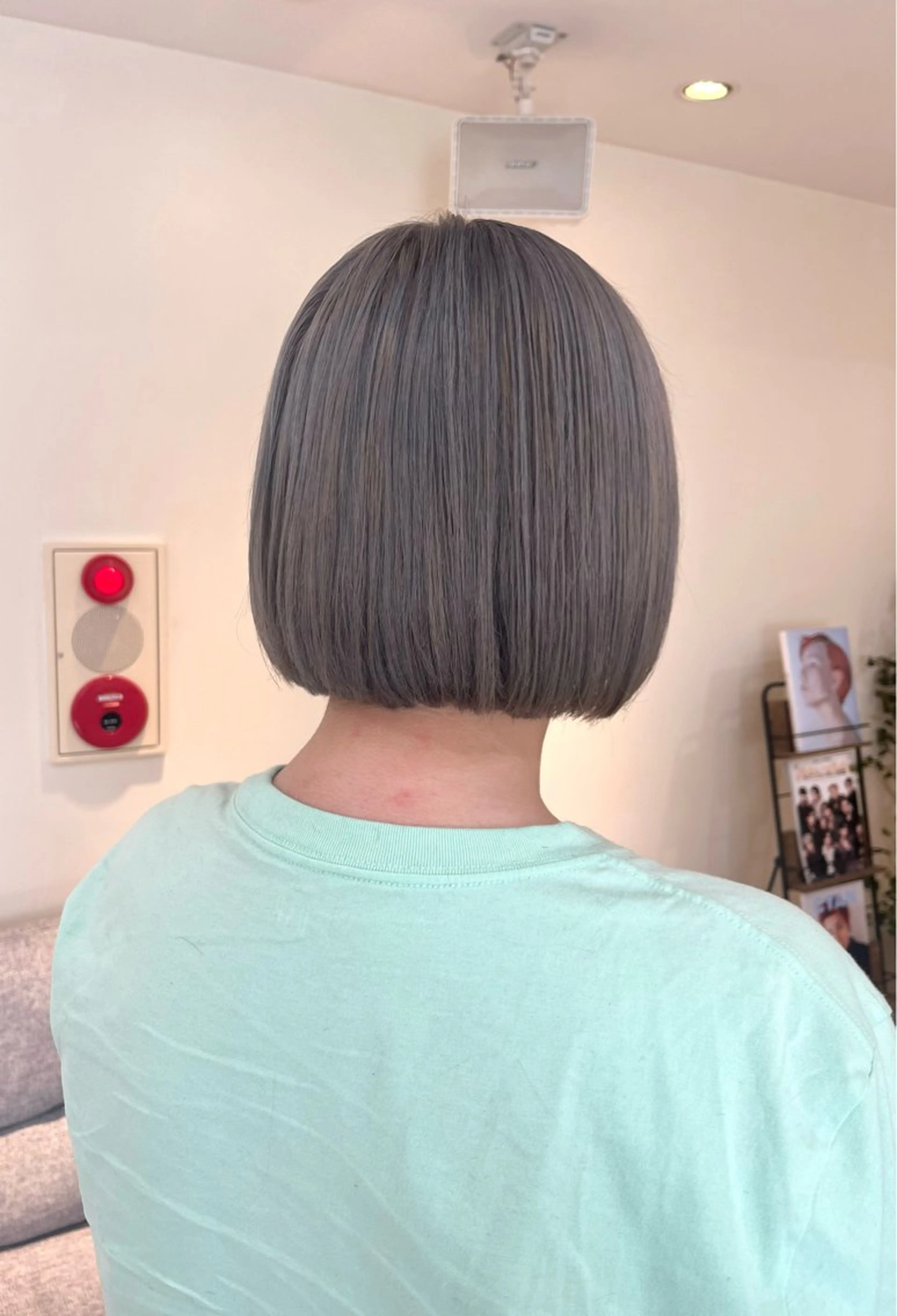 ショート カラー つぼみ/パーマ ／レイヤー／ボブのヘアスタイル