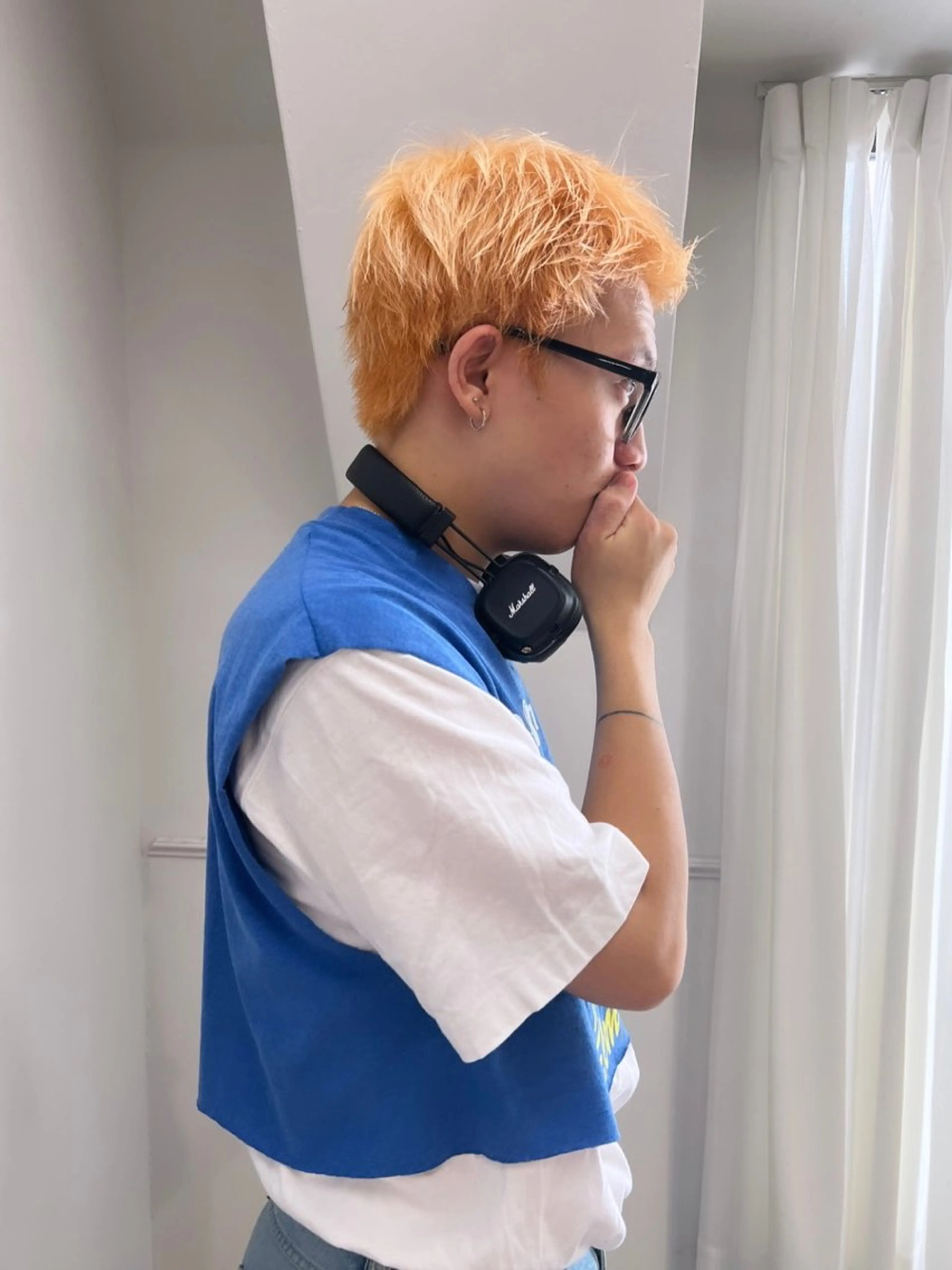 メンズ キッズ メンズブリーチ メンズハイトーン メンズ韓国風 nendo_hair所属・ハイトーン/ボブ 🎀sonokaのヘアスタイル