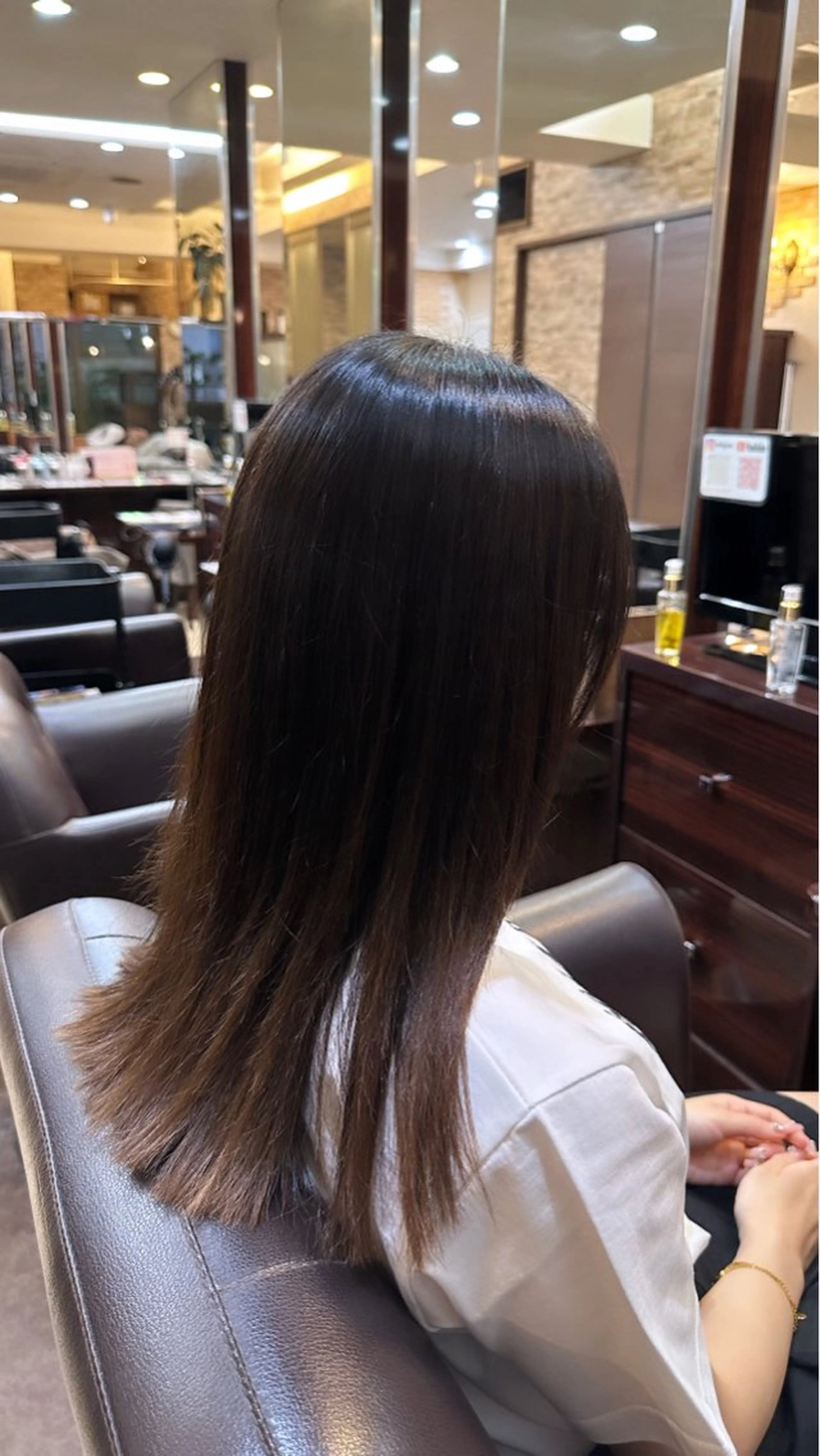 ミディアム 縮毛矯正&髪質改善/ きょうの🐺のヘアスタイル