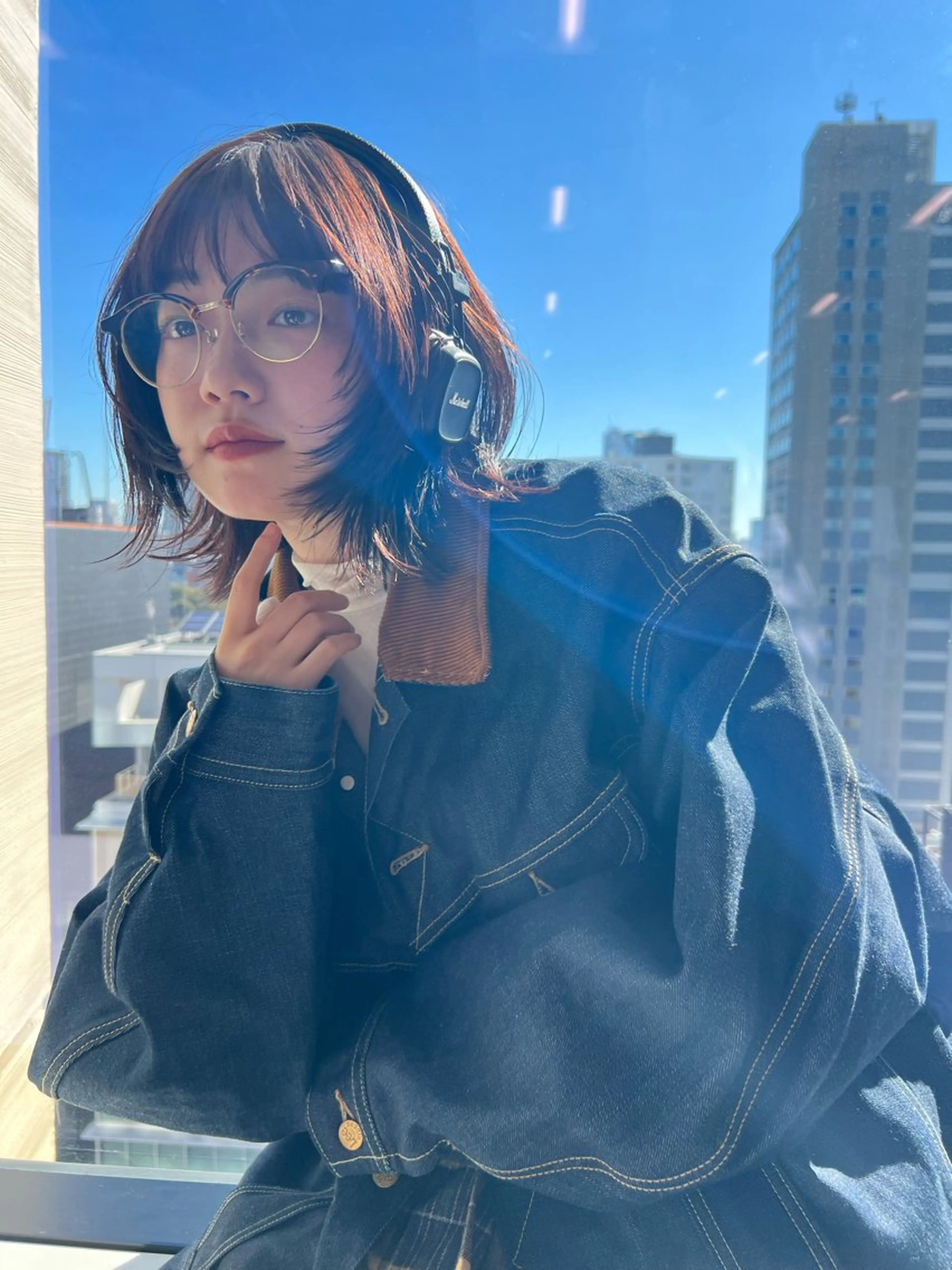 ミディアム パーマ 村山 豪歩のヘアスタイル