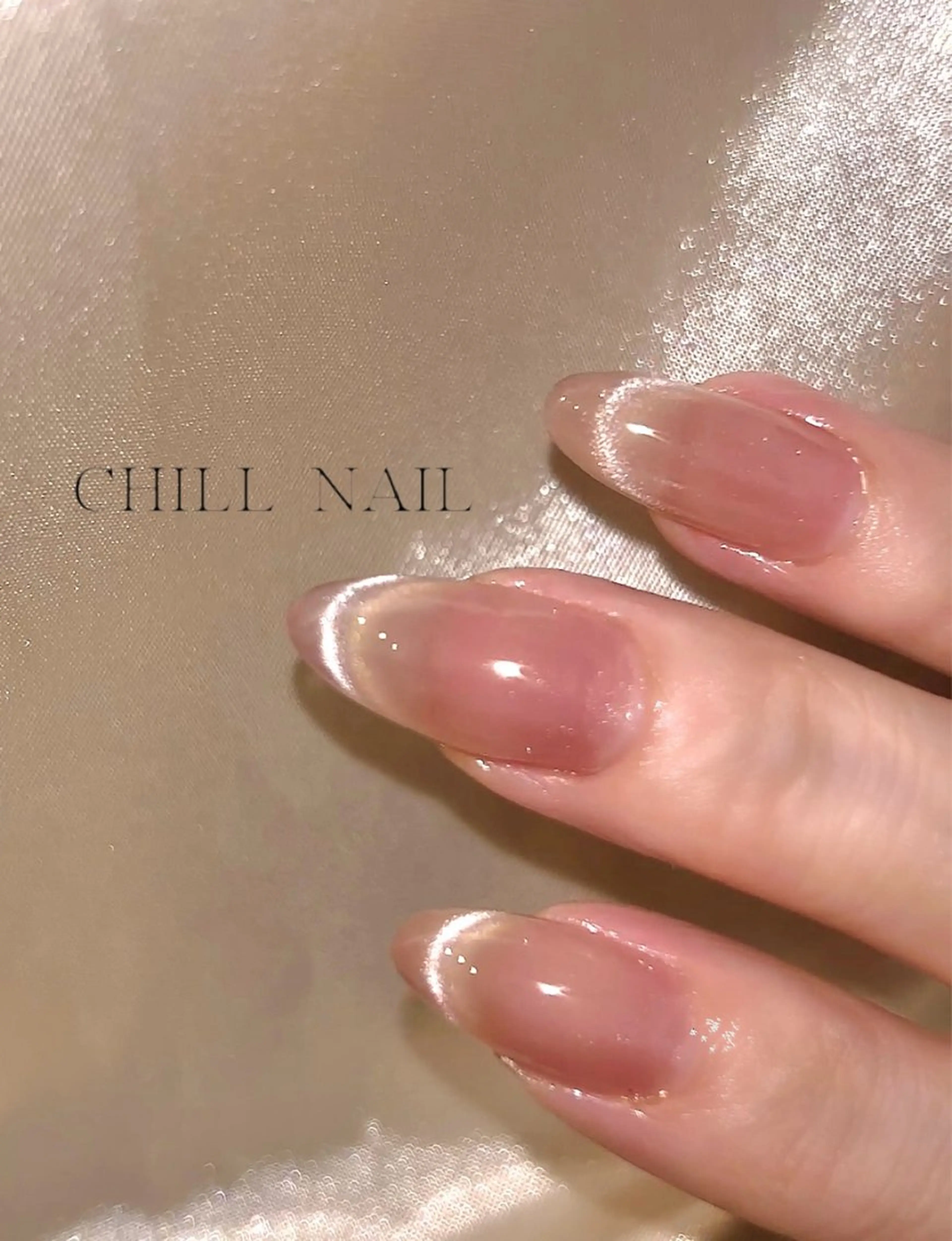 ネイル フレンチネイル マグネットフレンチ CHILL NAILのネイルデザイン