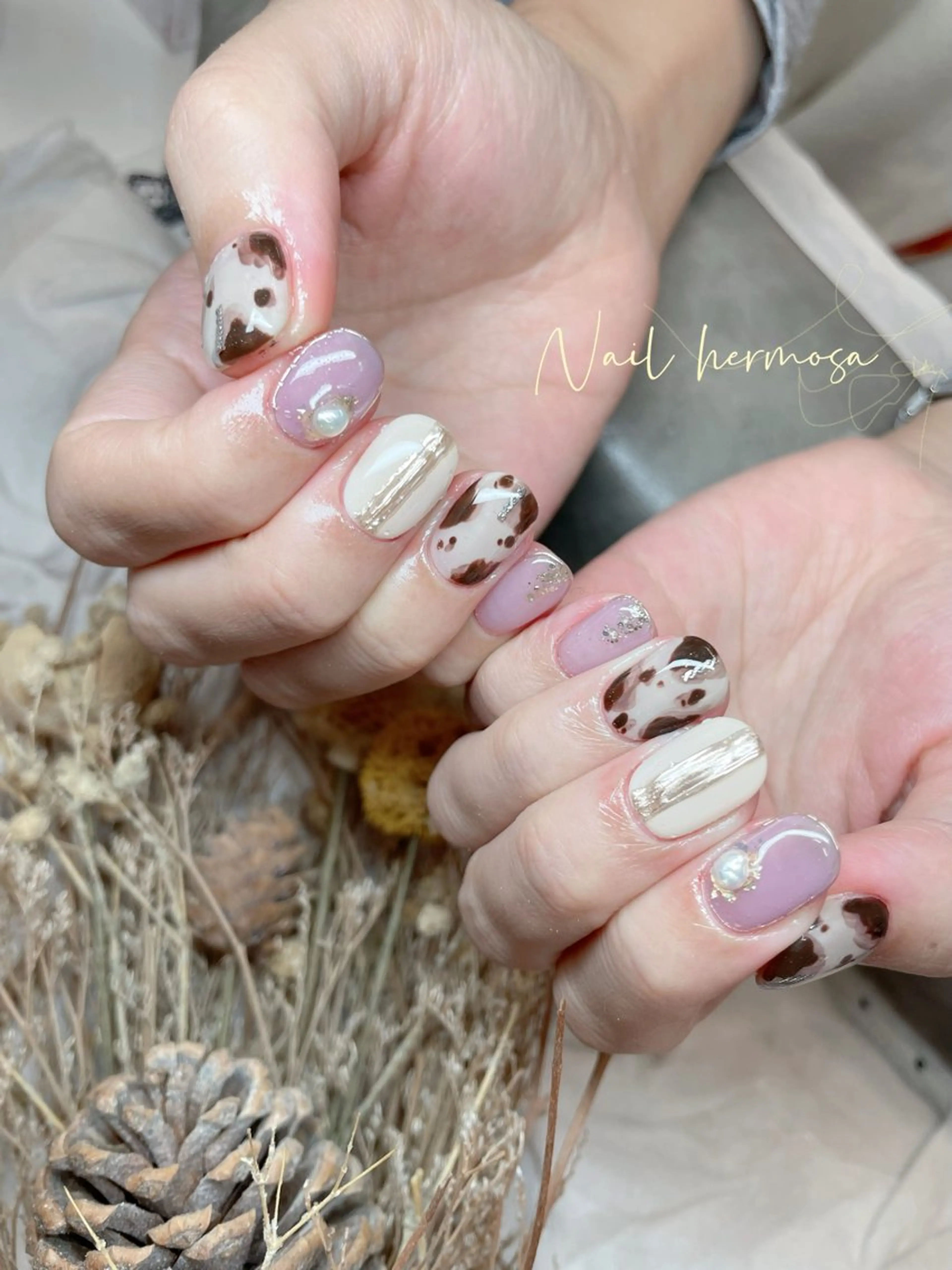 ネイル アートネイル グラデーション マグネットネイル 持ち込み オフィスネイル ハンドネイル ネイル エルモサのネイルデザイン