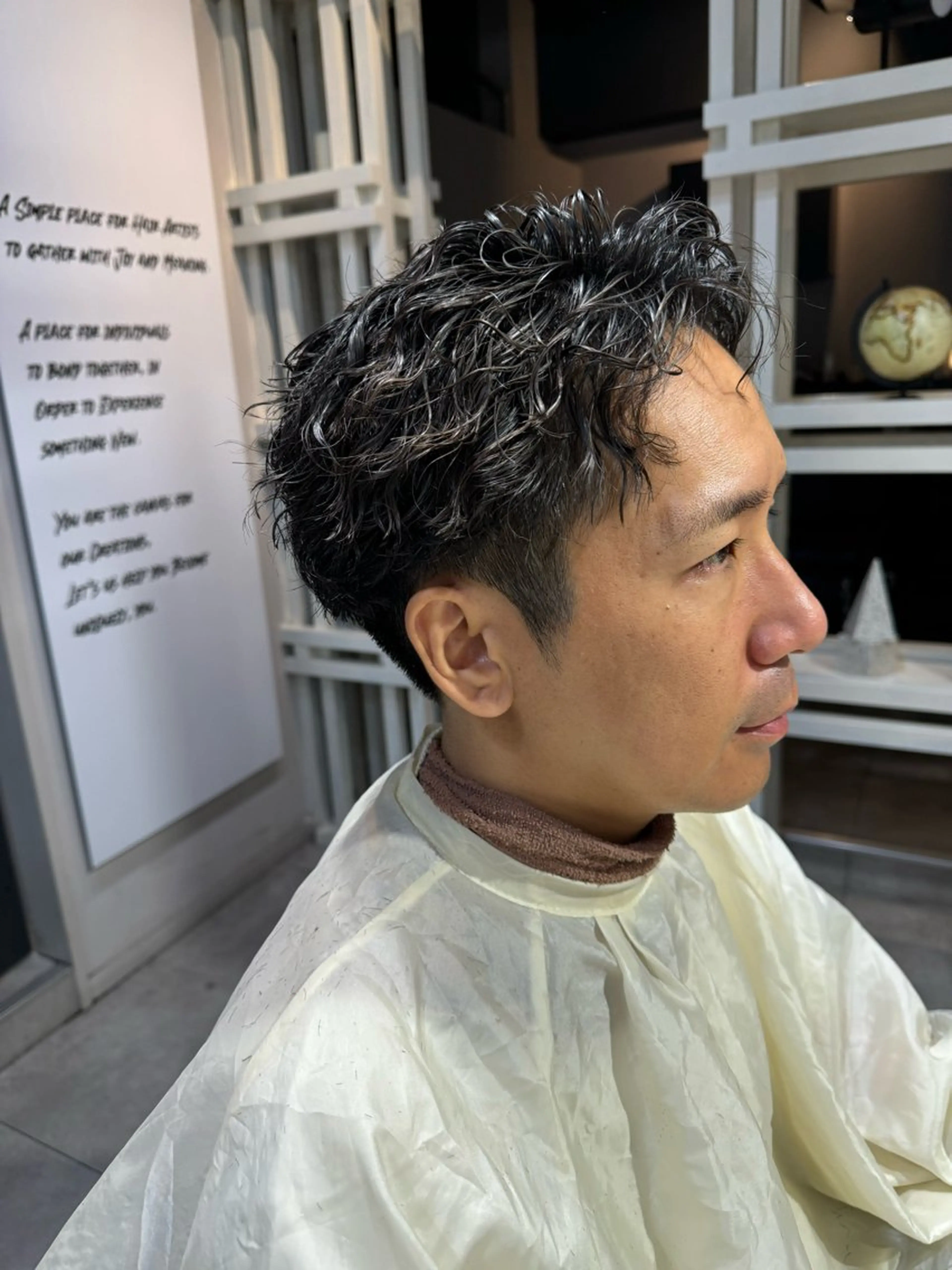 ショート パーマ メンズ メンズパーマ カット パーマ トリートメント Dxxxx III所属・女性目線の大人 メンズ*Ayakaのヘアスタイル