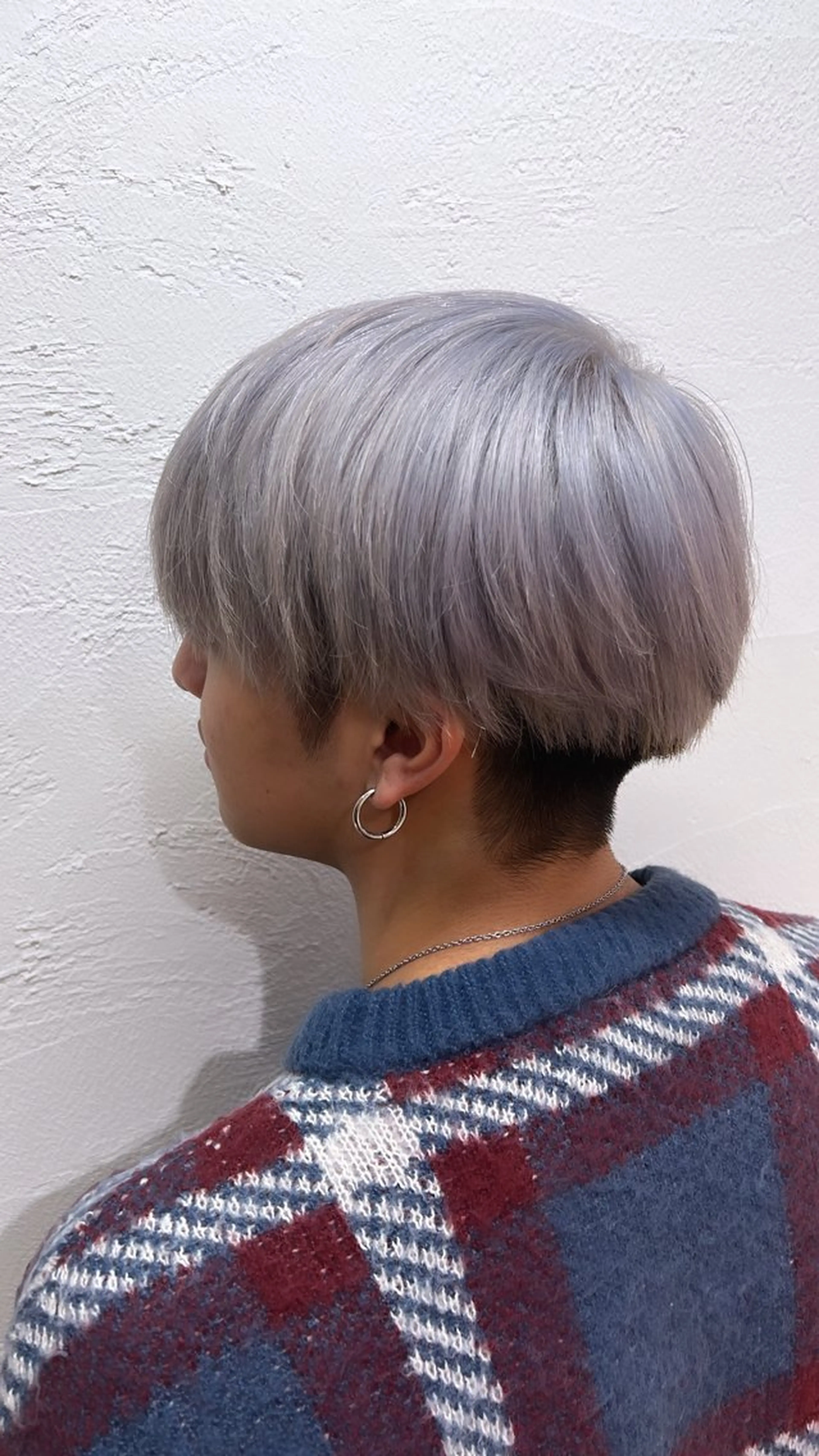 ミディアム カラー メンズ ラベンダーカラー シルバー カット ヘアカラー 🔥ダブルカラー特化 🔥相原彰太のヘアスタイル