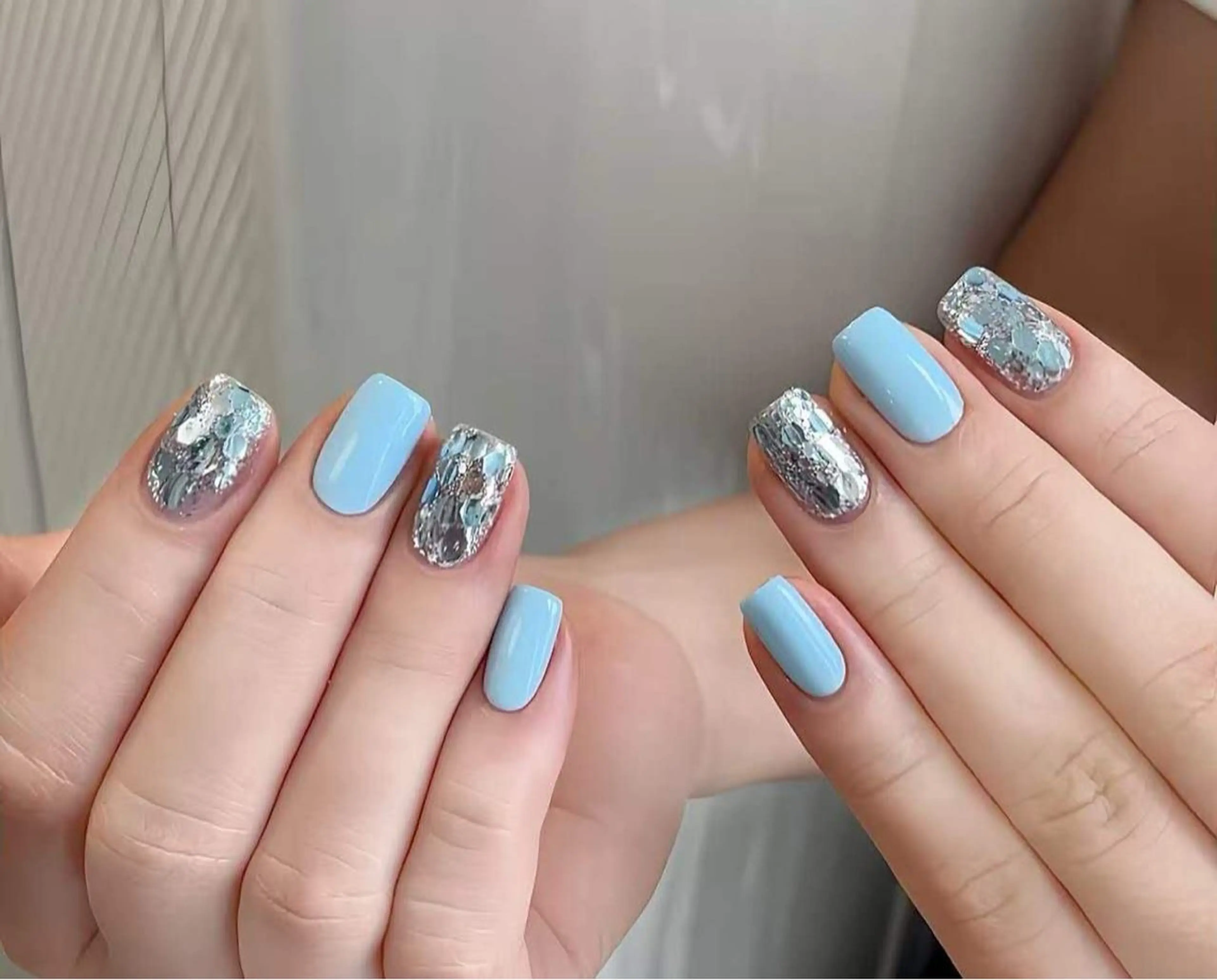 ネイル フラワーネイル フレンチネイル ジェルネイル ガラスフレンチ ハート ハンドネイル 相沢 さやかのネイルデザイン