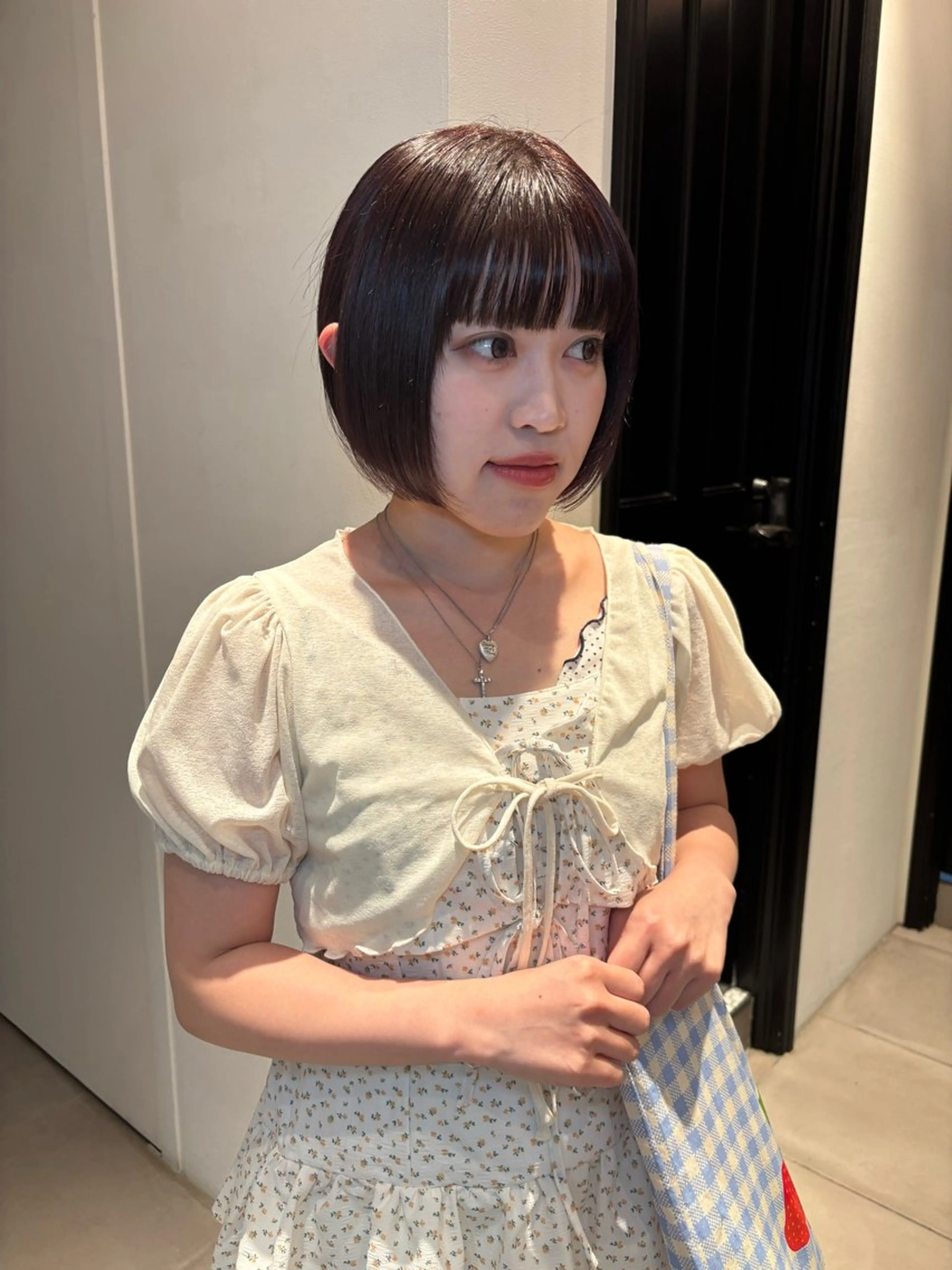 ショート カラー カット ヘアカラー riria/ボブ /ブラウンカラー🎀のヘアスタイル