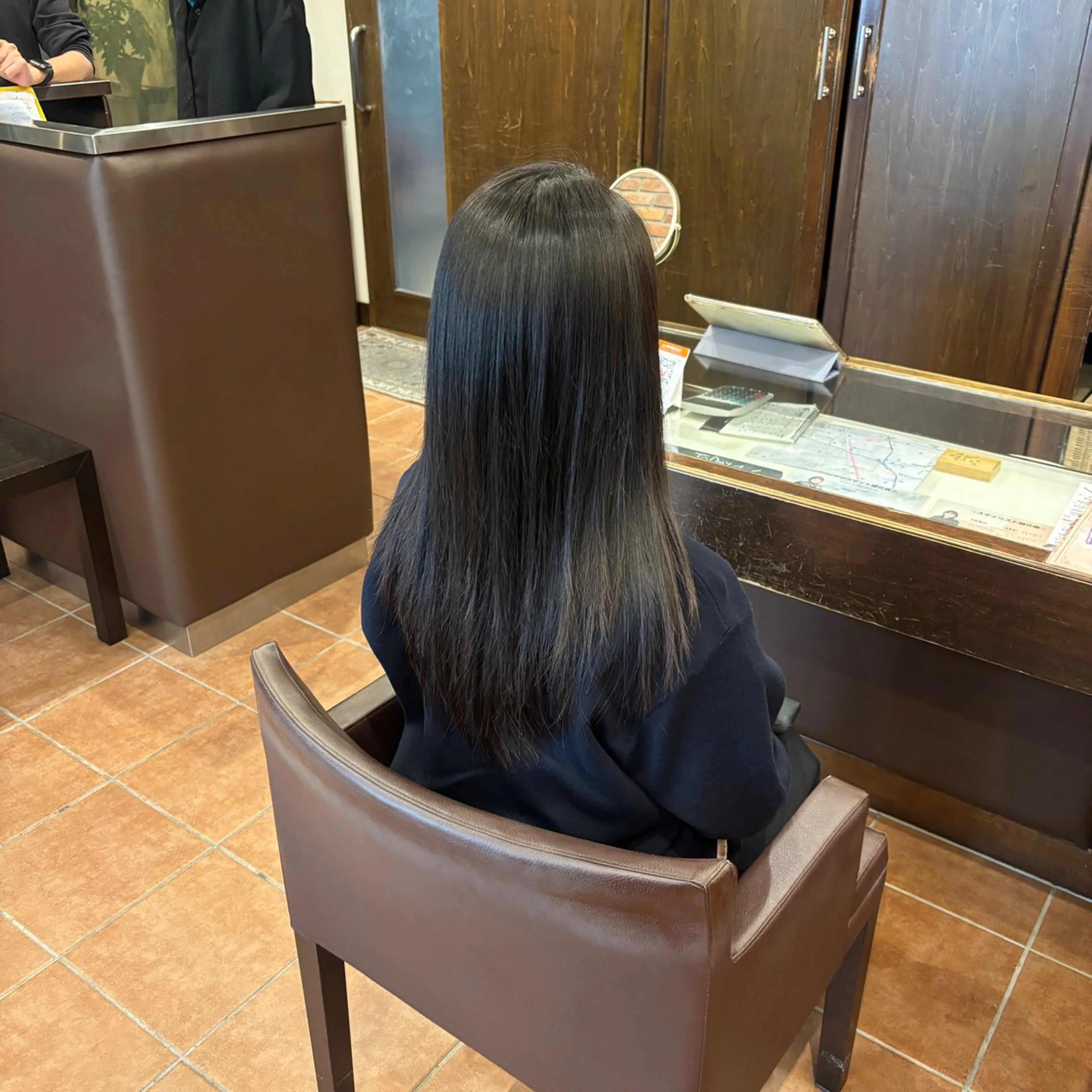 ロング 縮毛矯正 武藤 冬月のヘアスタイル