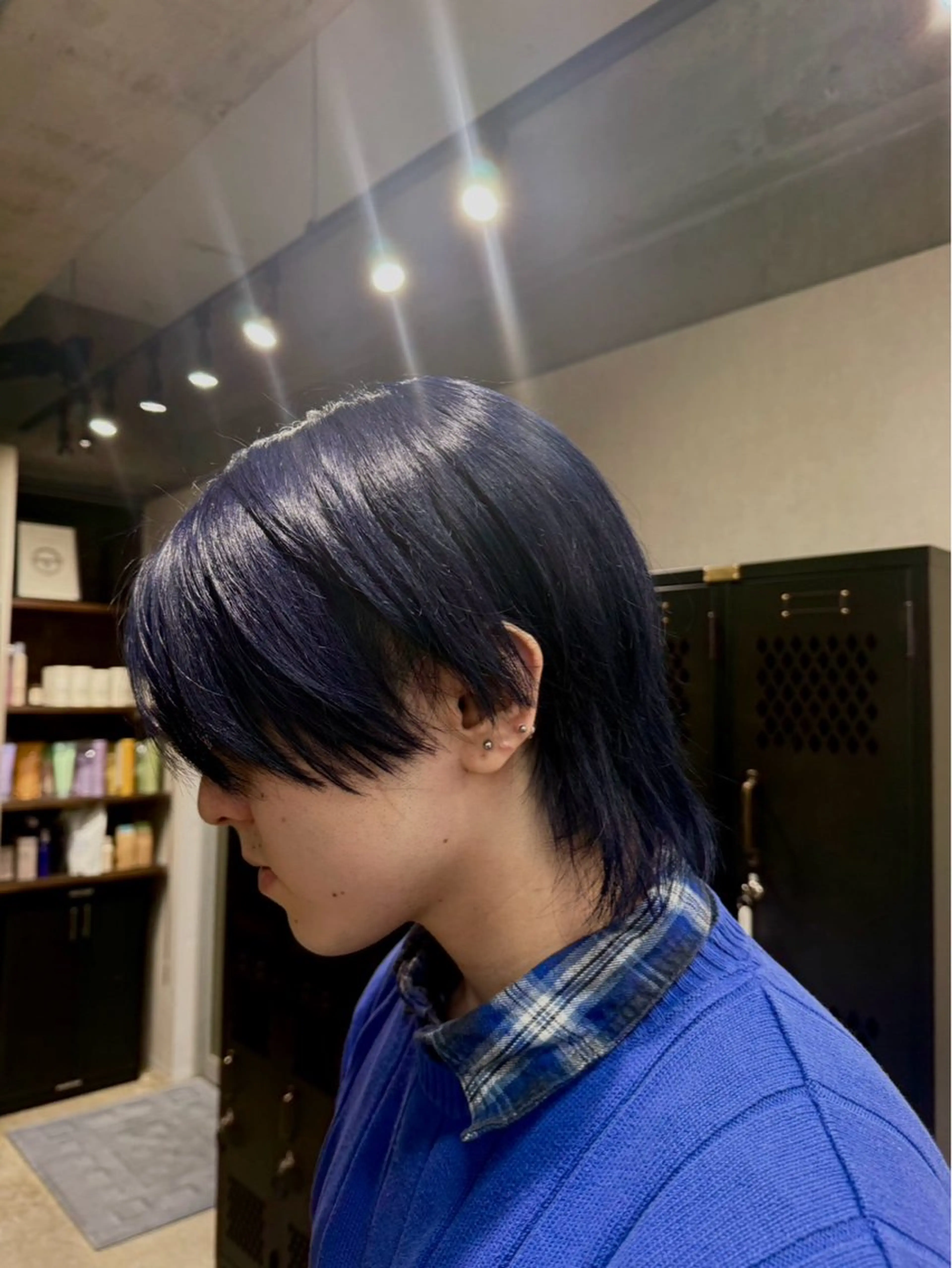 カラー ブリーチ ネイビーカラー 暖色カラー 💫ユズハのヘアスタイル