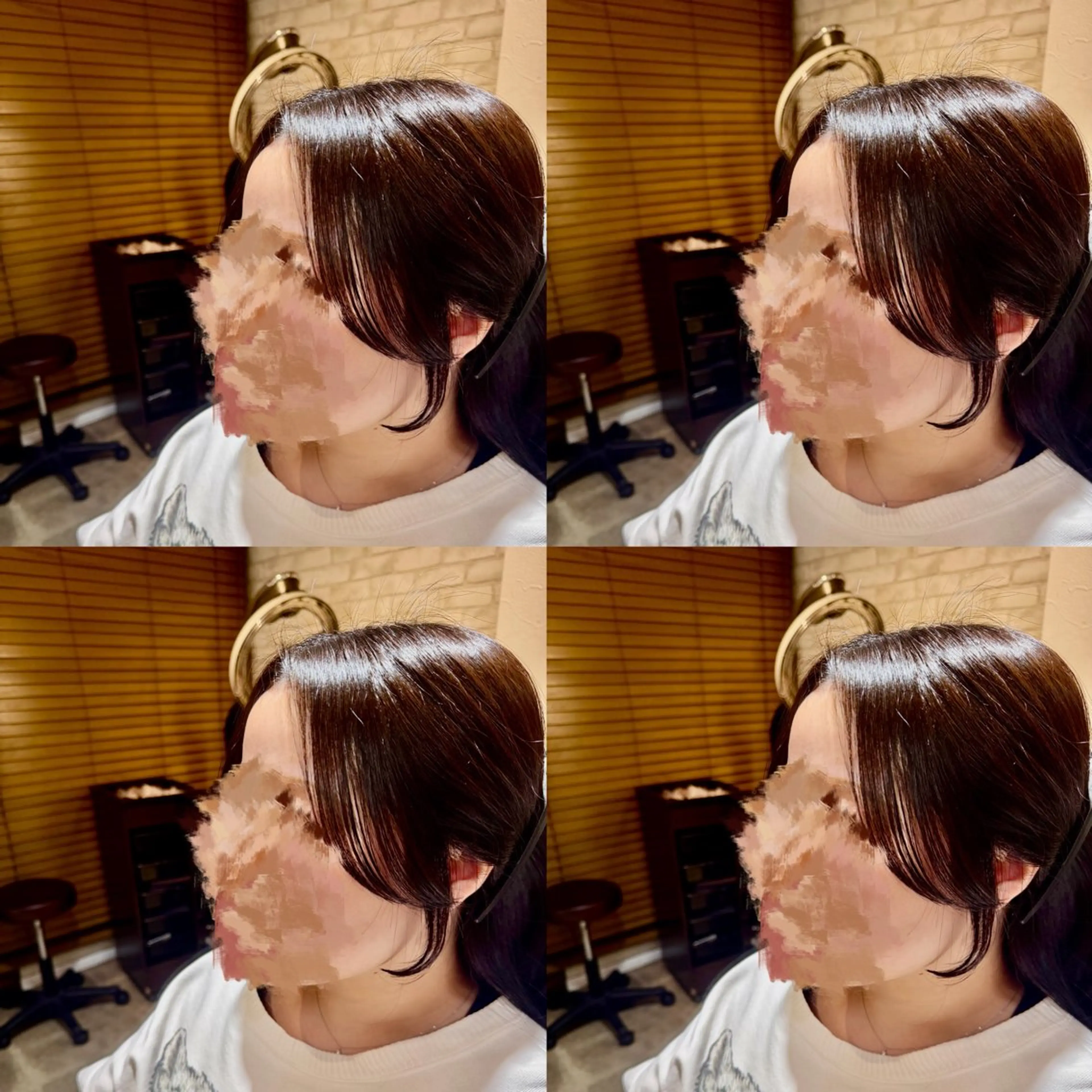 ミディアム カット 艶髪×レイヤー🤎 𝑺𝑬𝑵𝑹𝑰のヘアスタイル