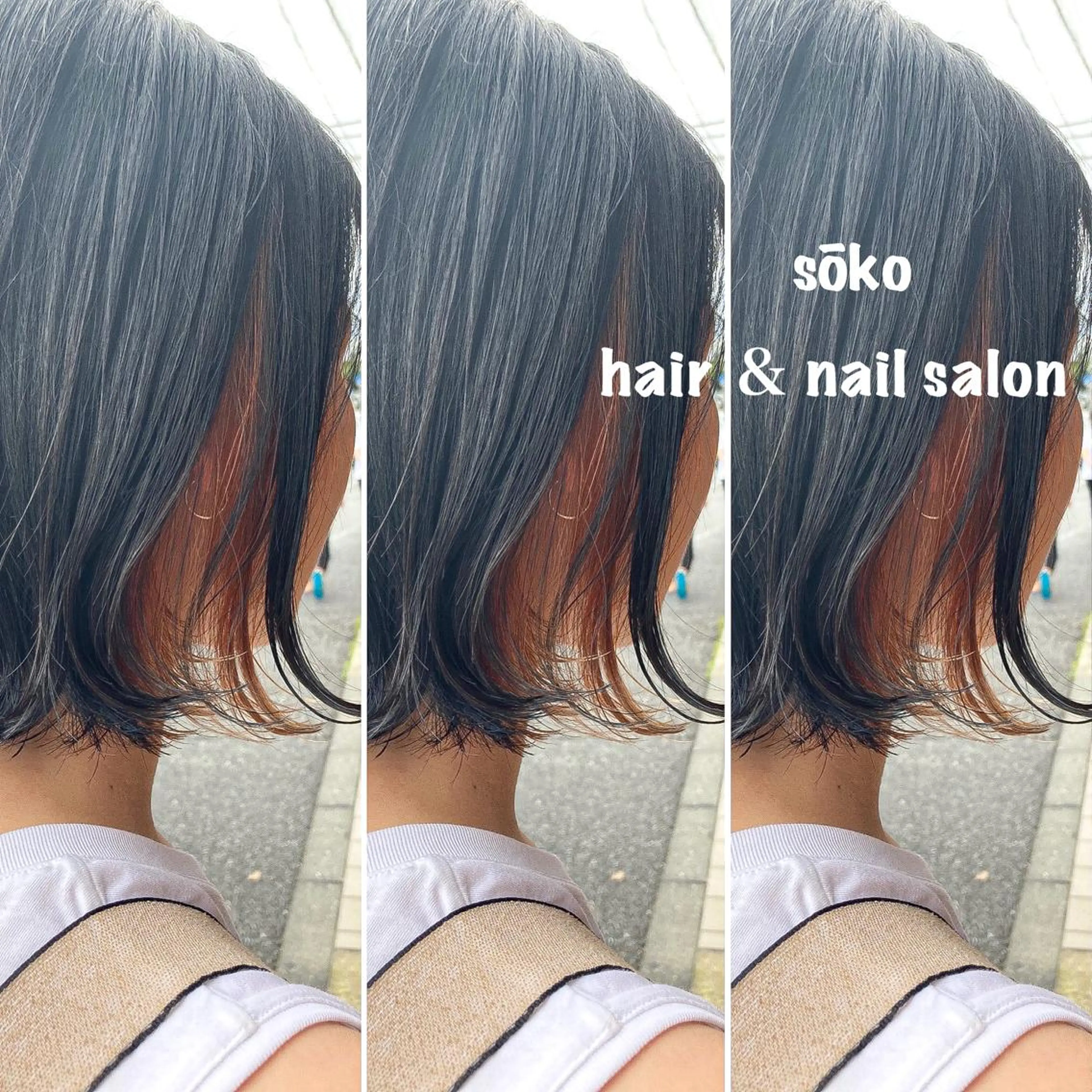 ショート カラー ヘアアレンジ ブリーチ デザインカラー イヤリングカラー ハイトーンカラー インナーカラー カット ヘアカラー トリートメント sōko   Hair&Nail Salon所属・🫧一気にあか抜け 🫧mayuのヘアスタイル