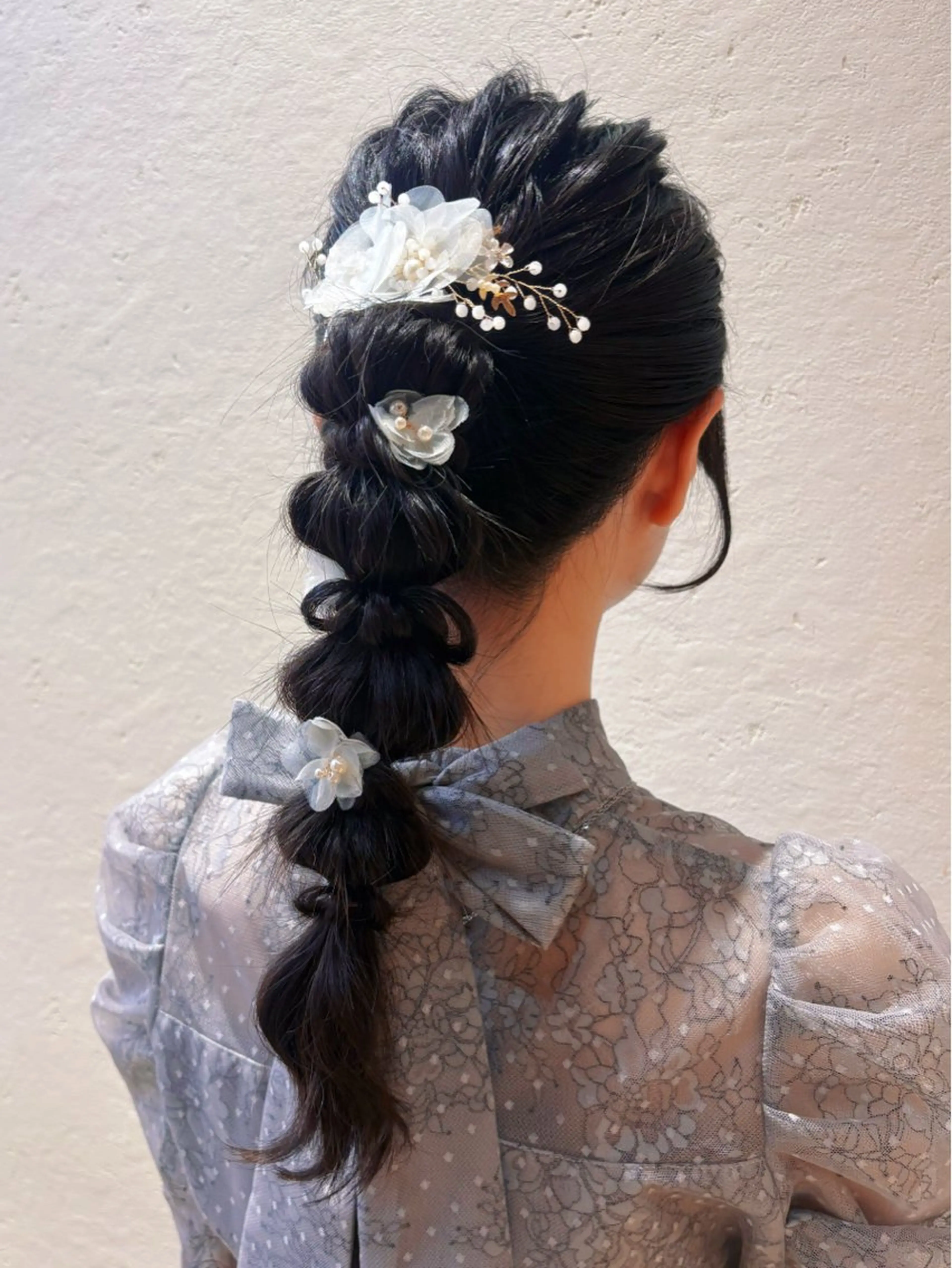 ヘアアレンジ ヘアセット 💜juna💜/高 槻/韓国風のヘアスタイル