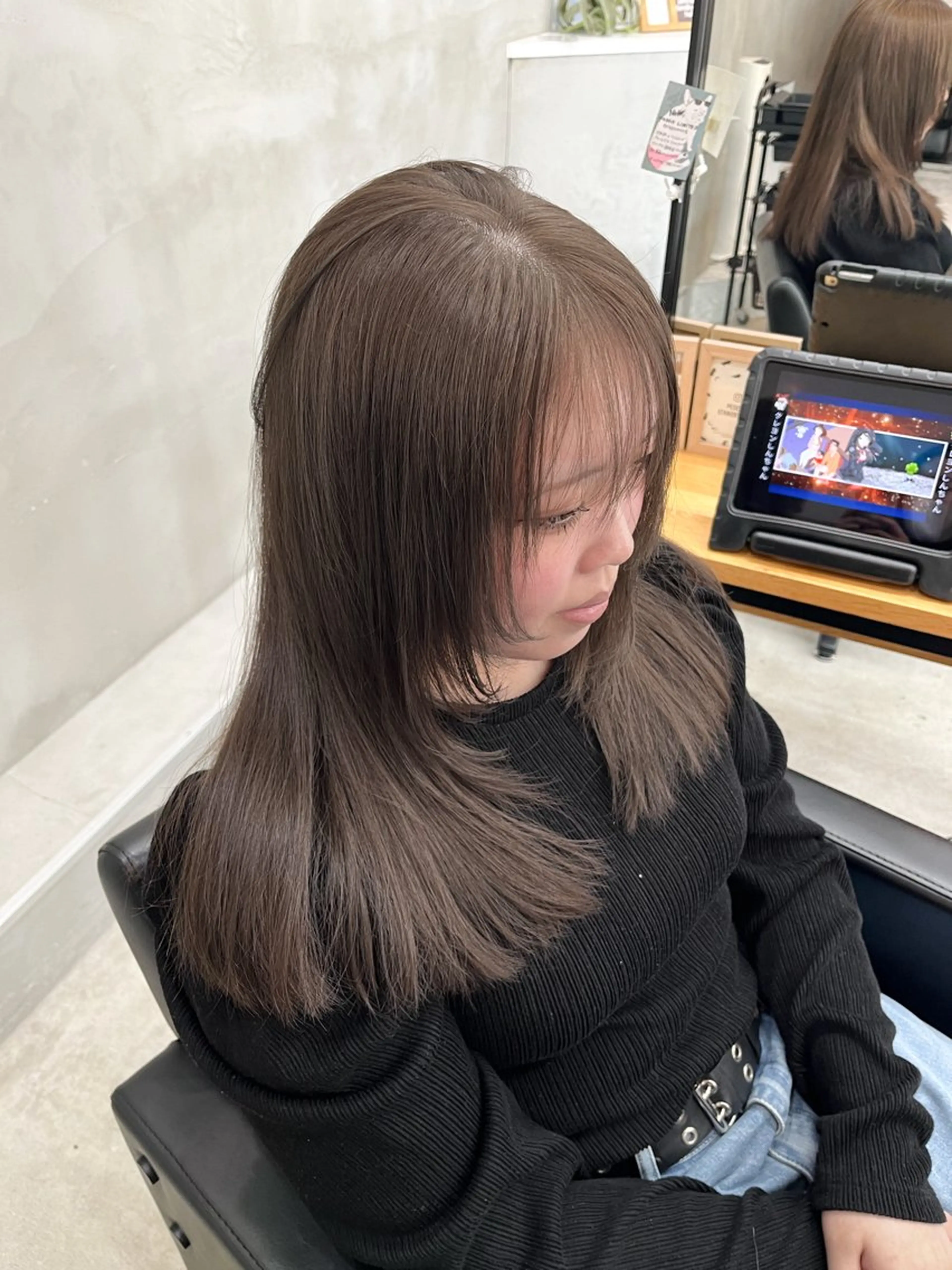 セミロング ヘアカラー トリートメント 🫧透明感カラー🫧 OIKAWAのヘアスタイル