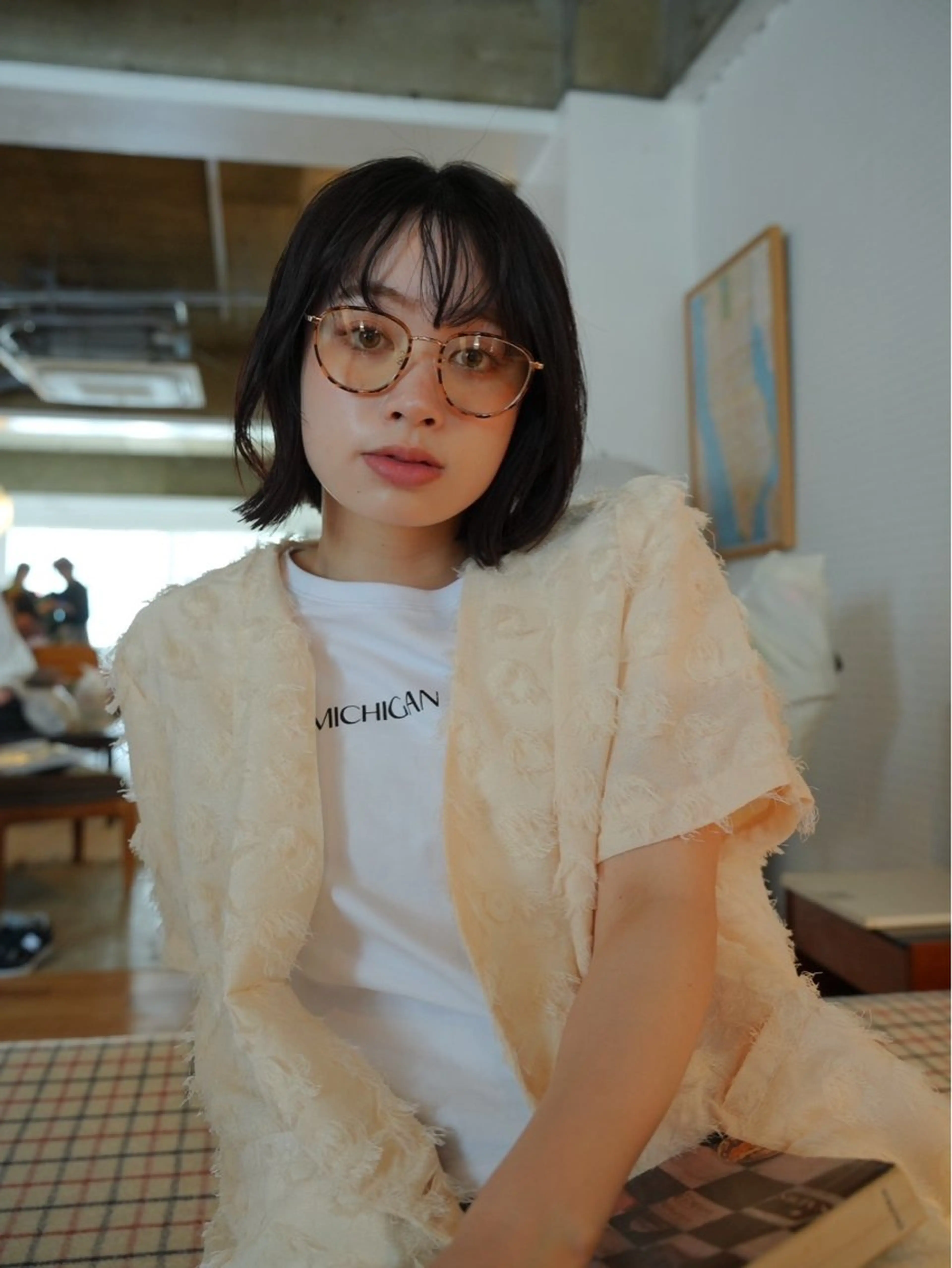 ショート カラー 髪質改善カラー ブラウン🤎YUMEのヘアスタイル