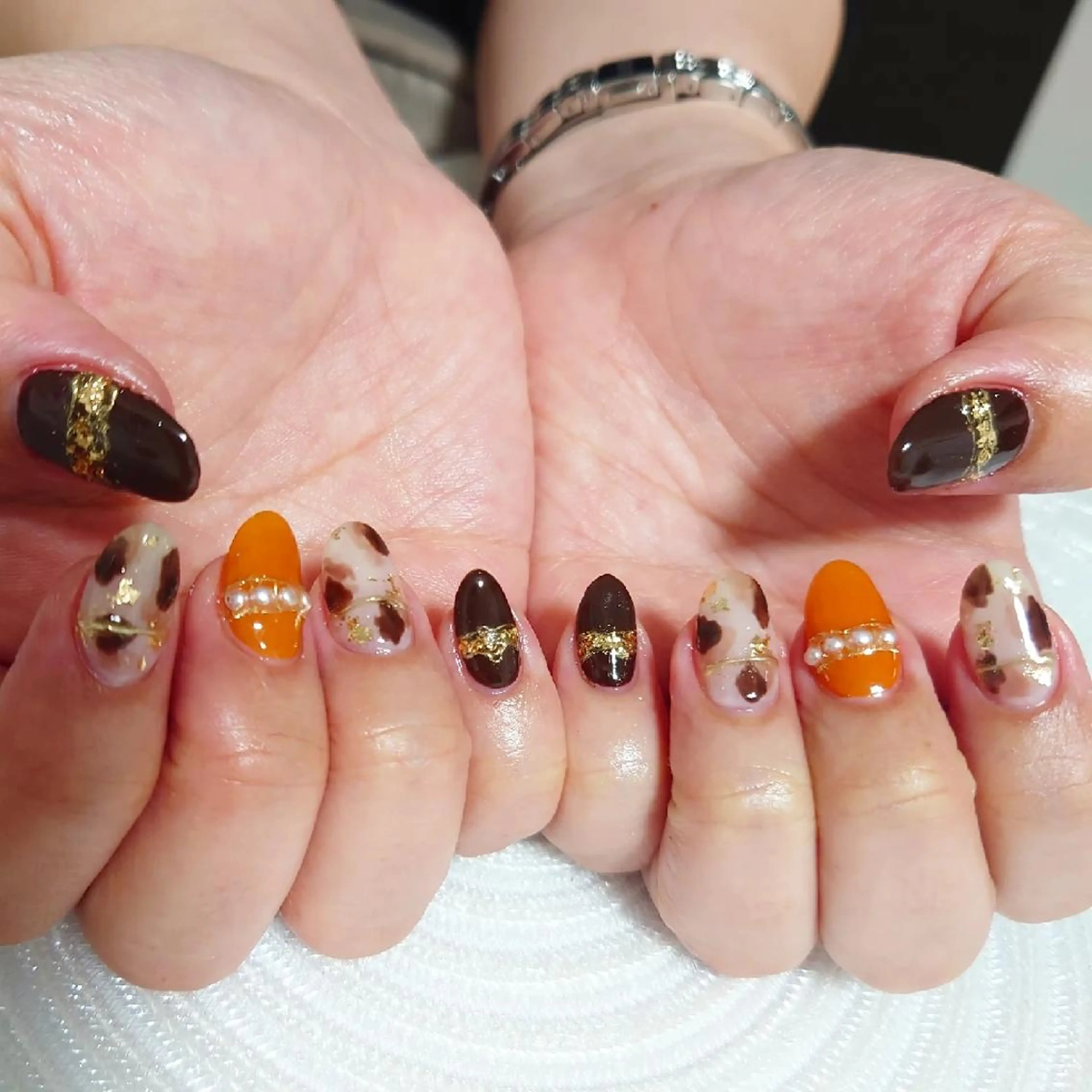 ネイル アニマル柄 ニュアンスネイル ハンドネイル NailSalon Kotillのネイルデザイン