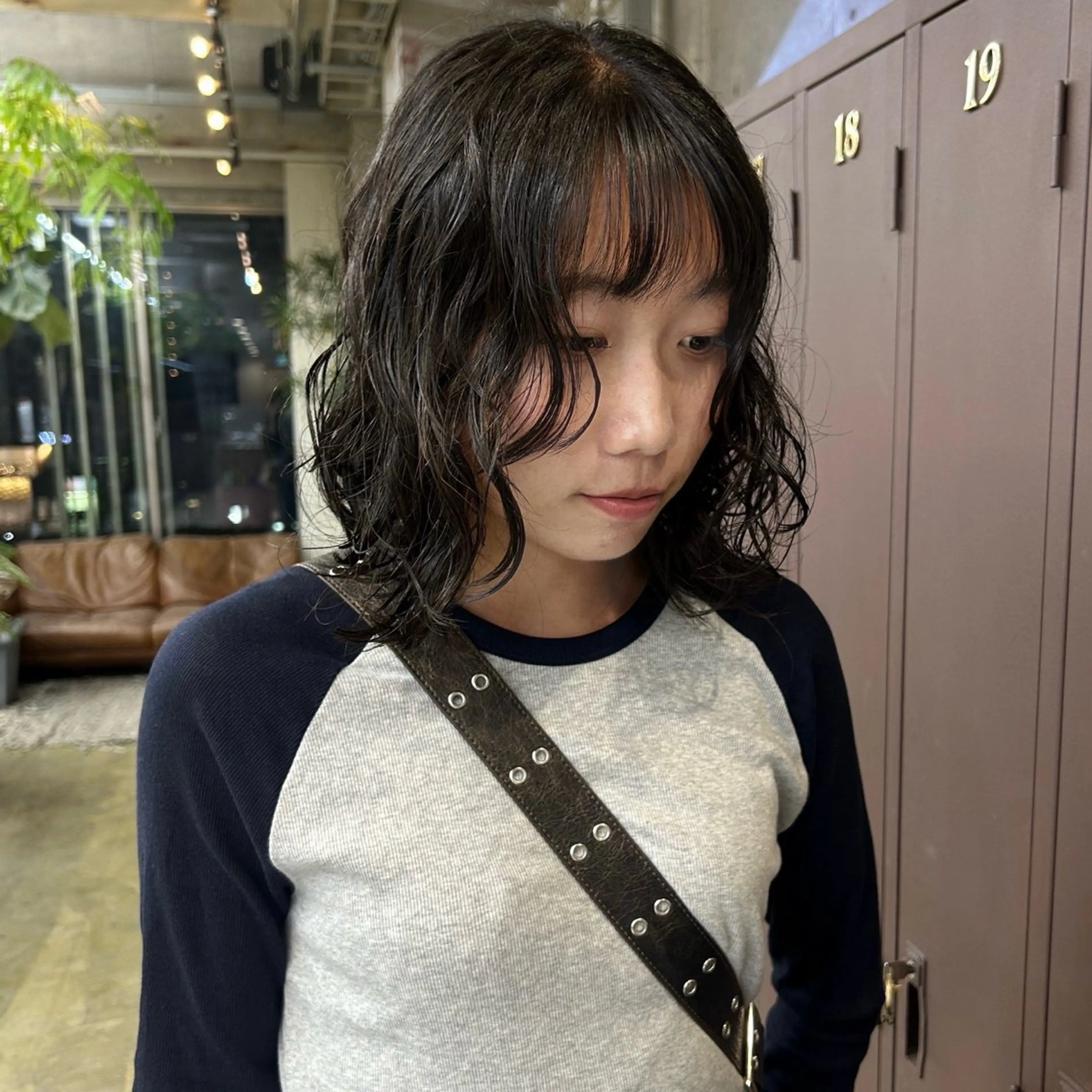 ミディアム パーマ ミディアムパーマ カット パーマ 伊藤ほのか /ショート/パーマのヘアスタイル