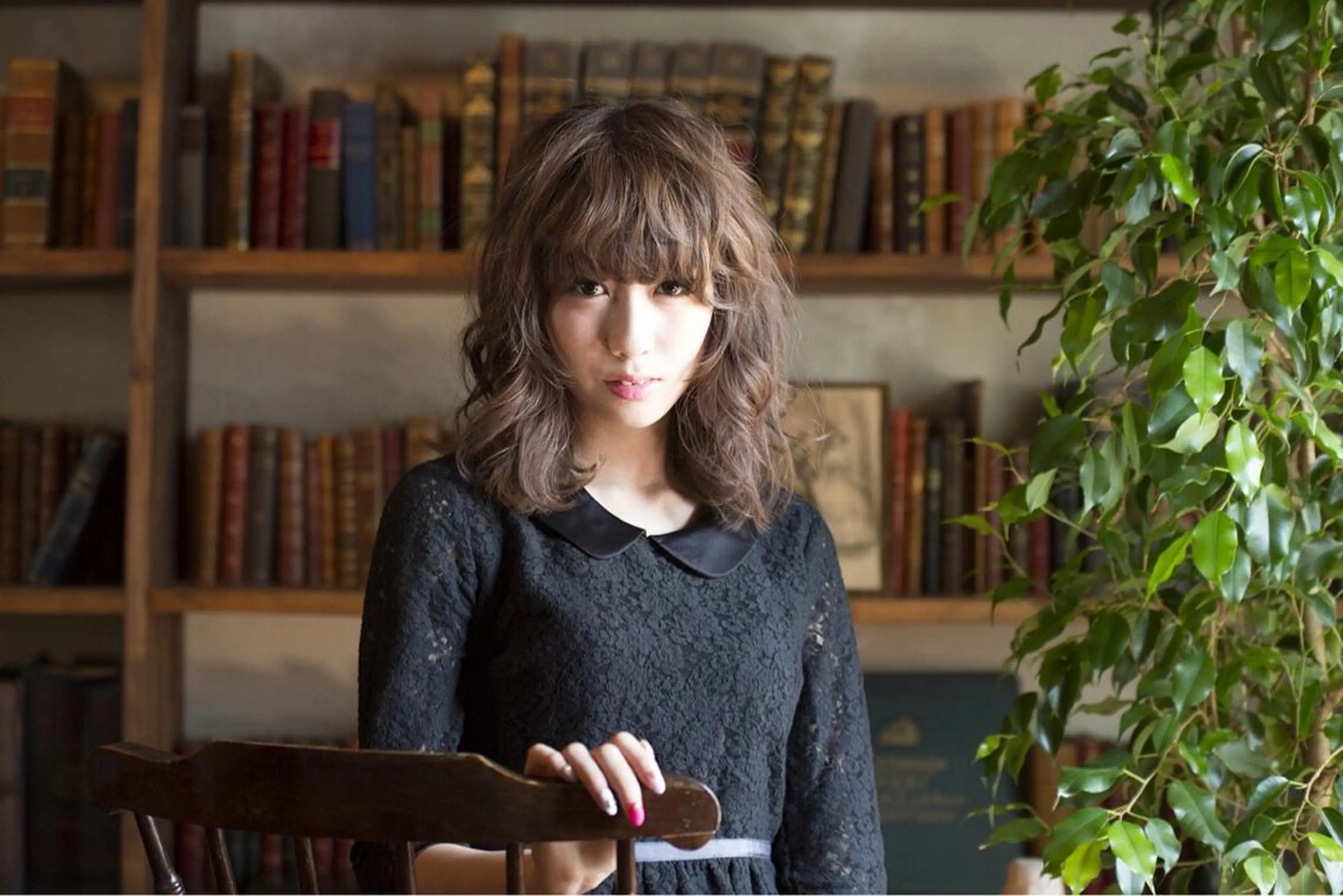 セミロング ロング カラー パーマ Hotely Y所属・榎本 稔久のヘアスタイル