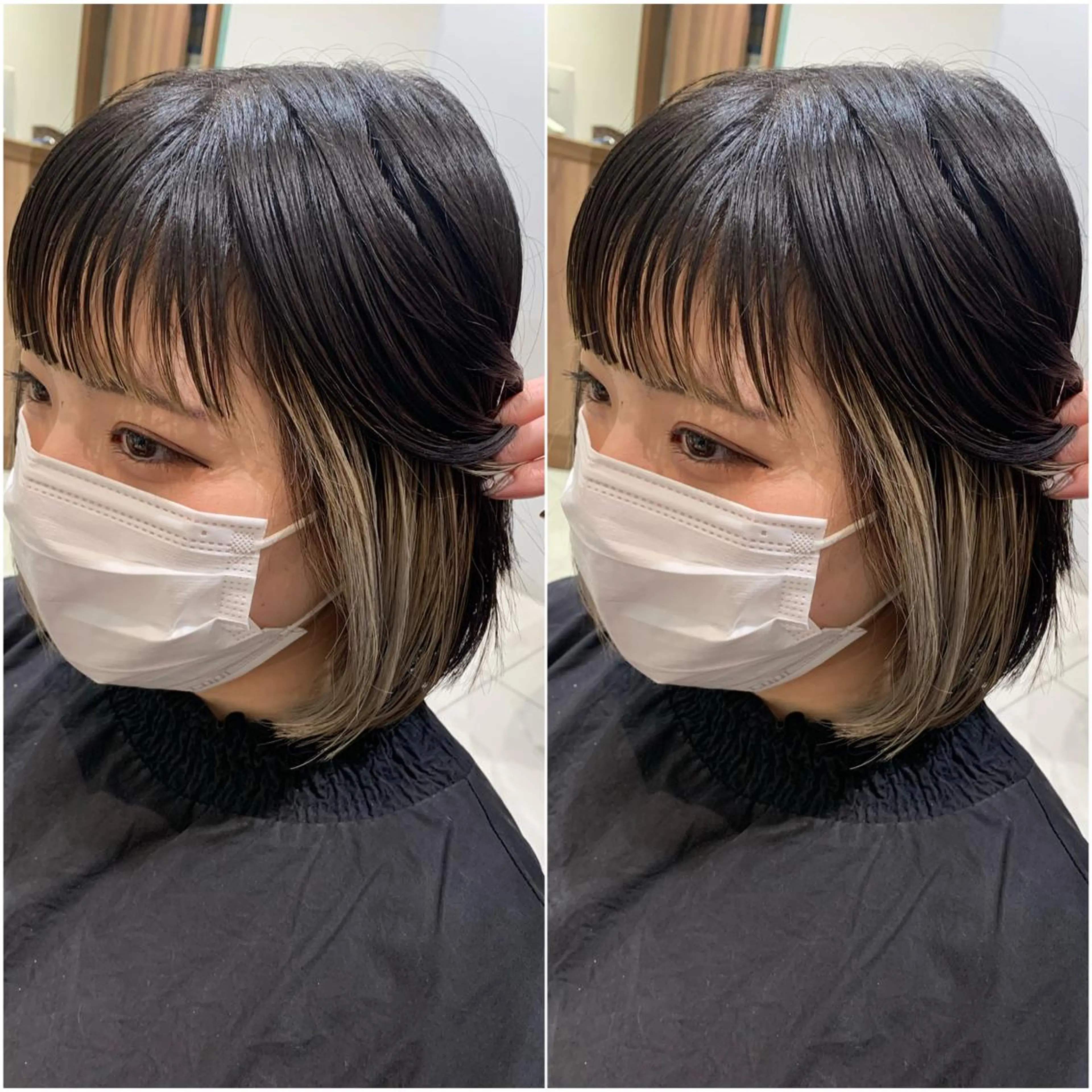 ミディアム カラー ヘアカラー 全席個室　暖色カラー Zina松園優香🌸のヘアスタイル