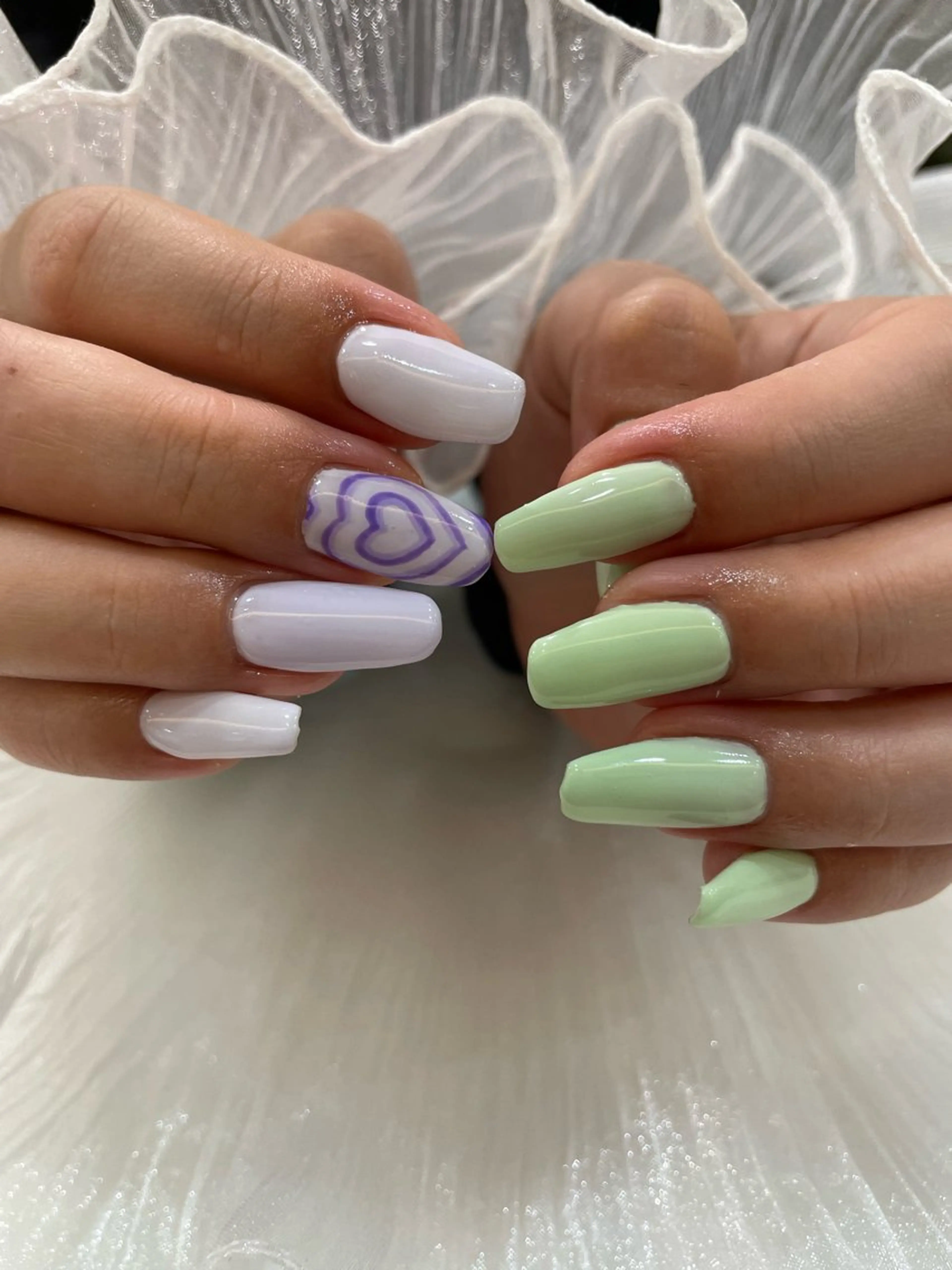 ネイル るか/透明感 カラー/アレンジのヘアスタイル