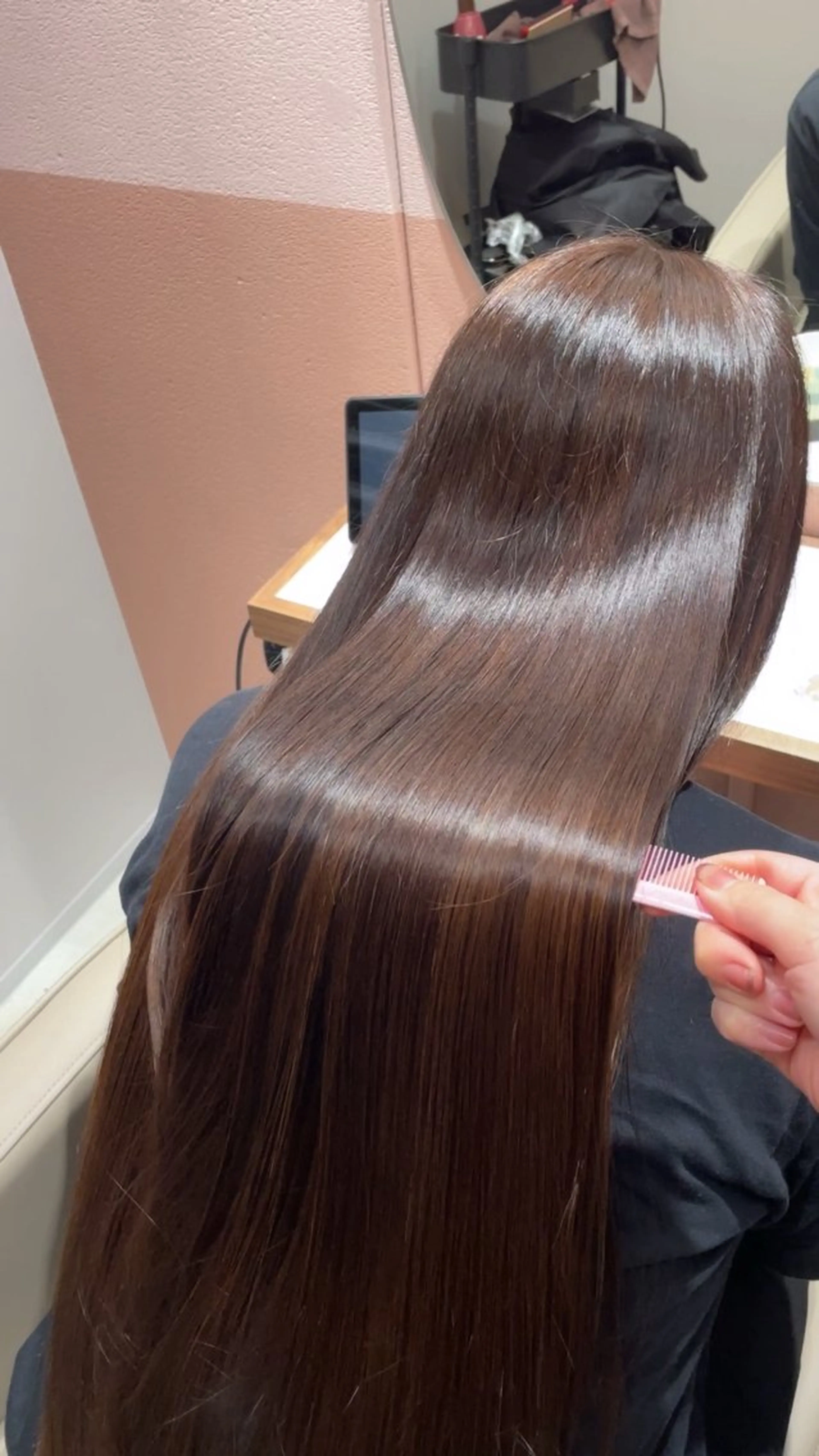 ロング ブリーチ/縮毛矯正/ 韓国/💗ホノカ💗のヘアスタイル