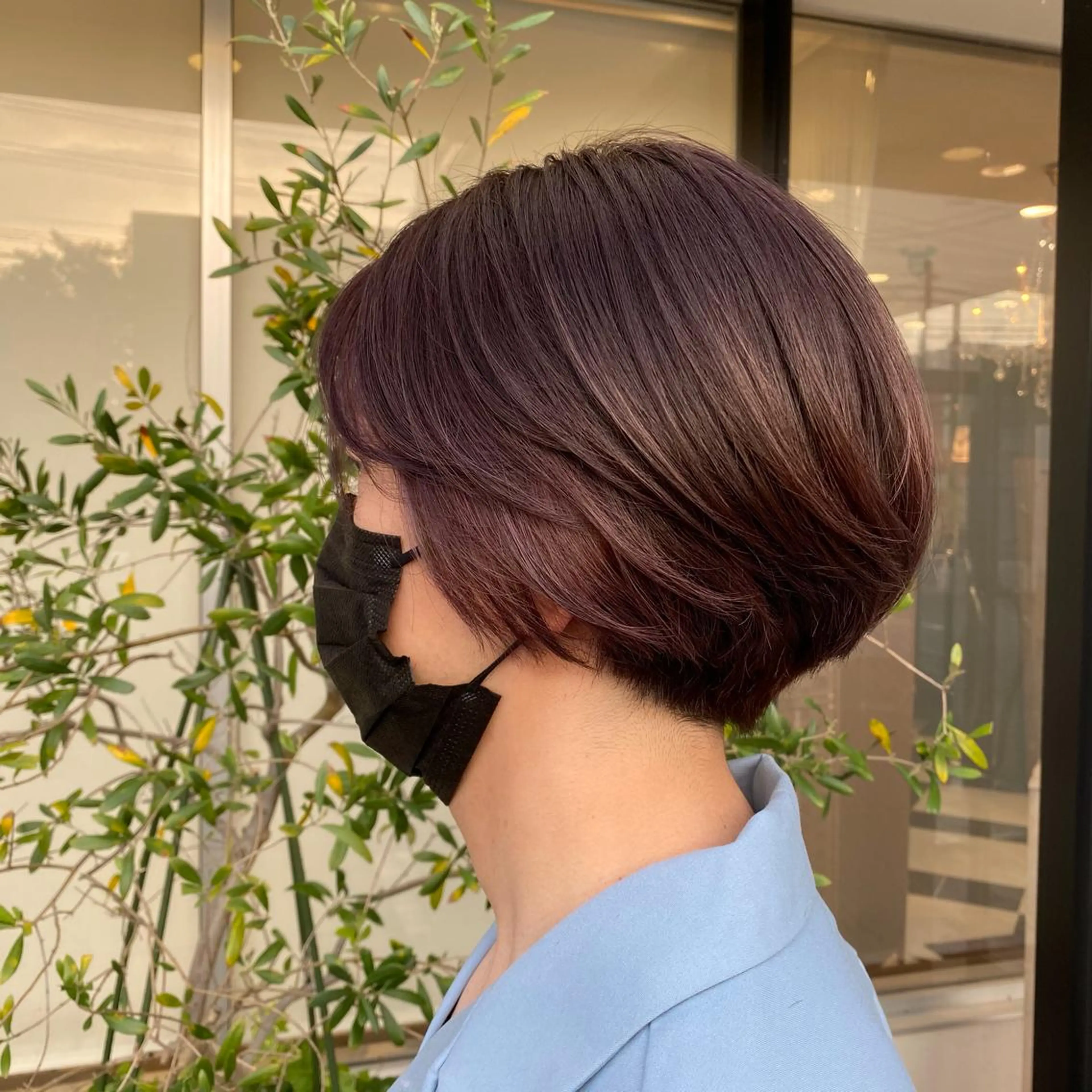 ショート カラー メンズ ショートヘアはお任せ 冨樫真未のヘアスタイル