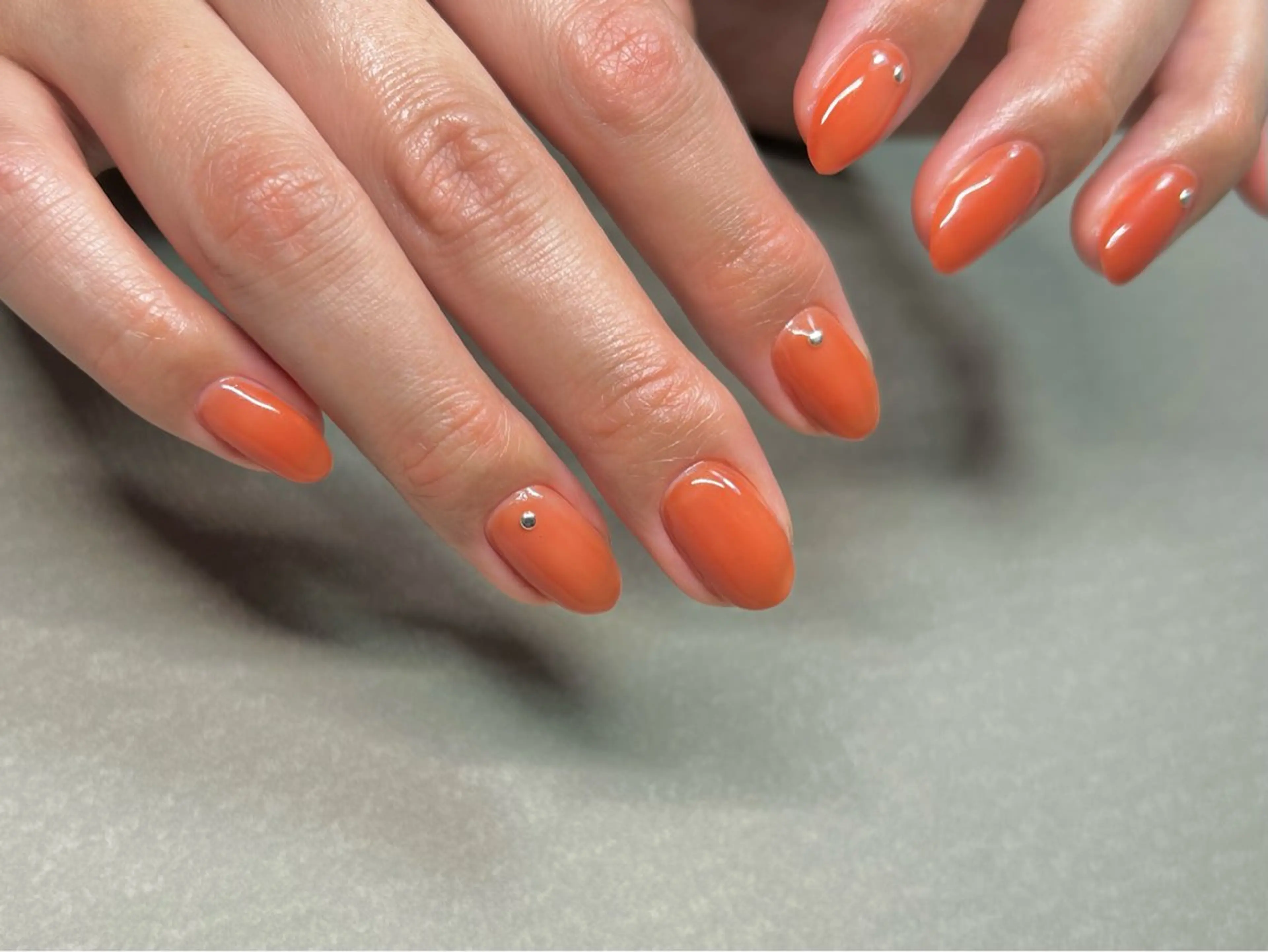 ネイル ワンカラーネイル amo_nail 岡山市南区自宅ネイルのネイルデザイン