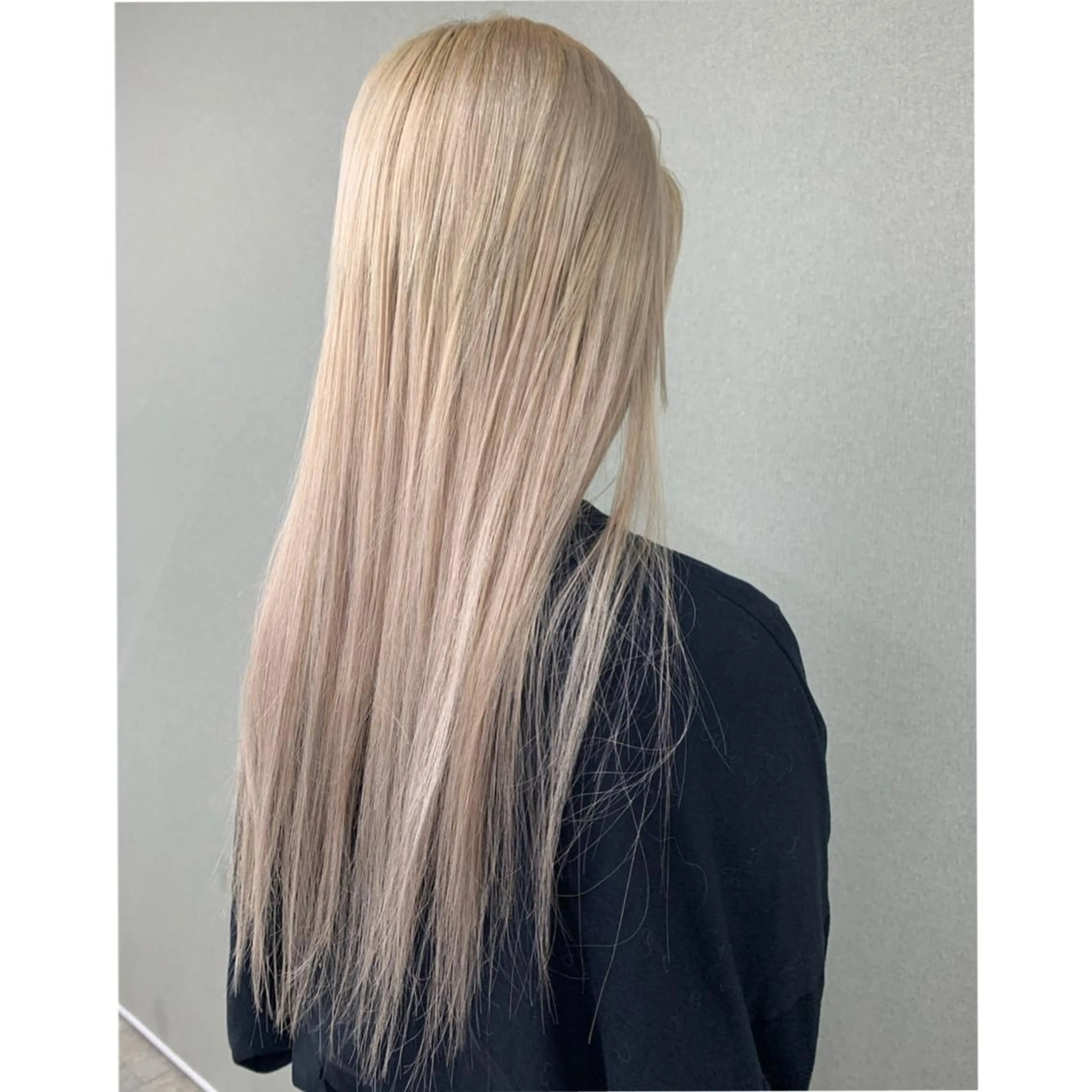 ロング カラー 韓国🤍ワンホンヘア みかん🇨🇳のヘアスタイル