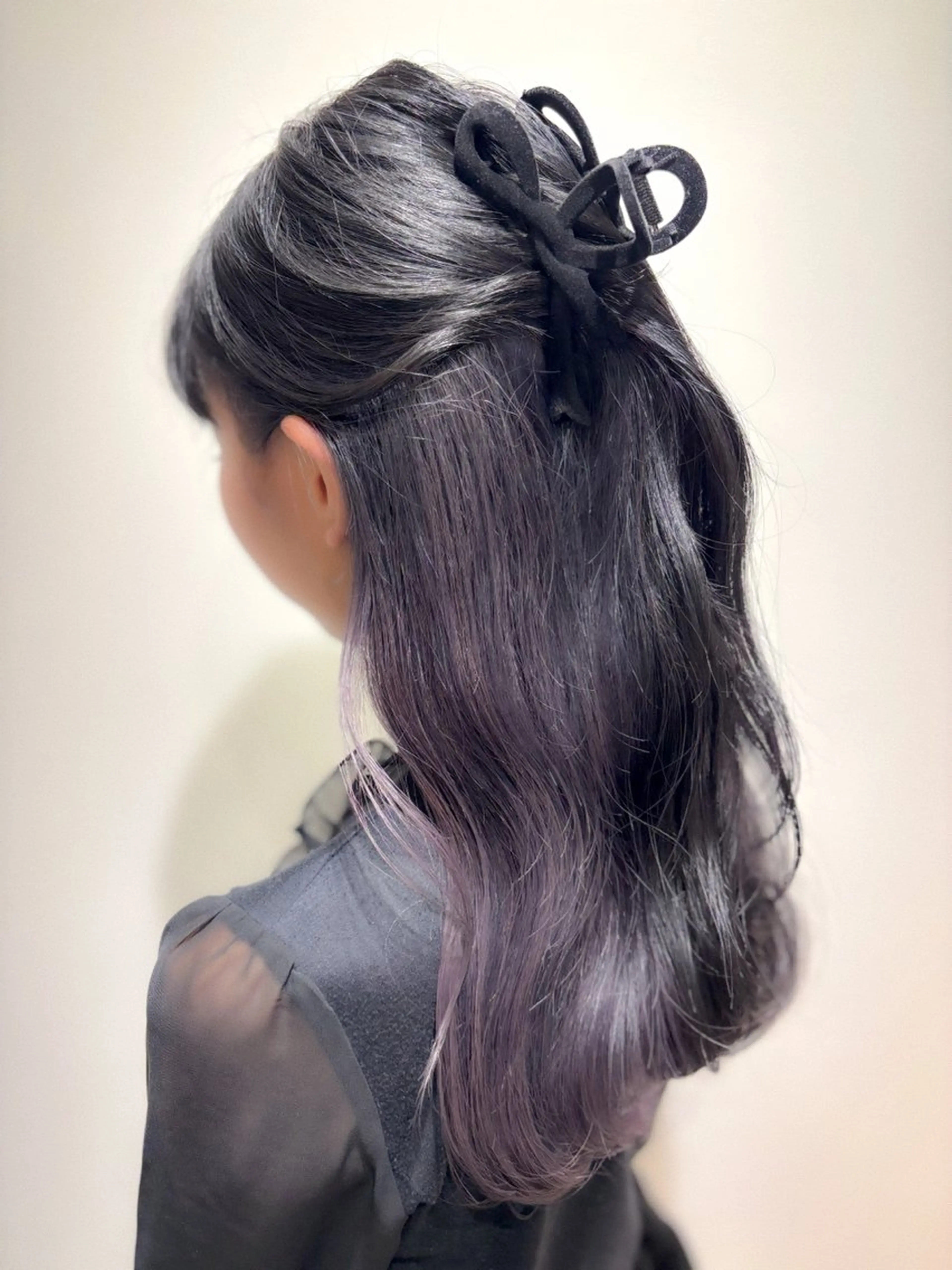 セミロング カラー アッシュ パープルカラー ヘアカラー ducha所属・DUCHA Tomida naoのヘアスタイル