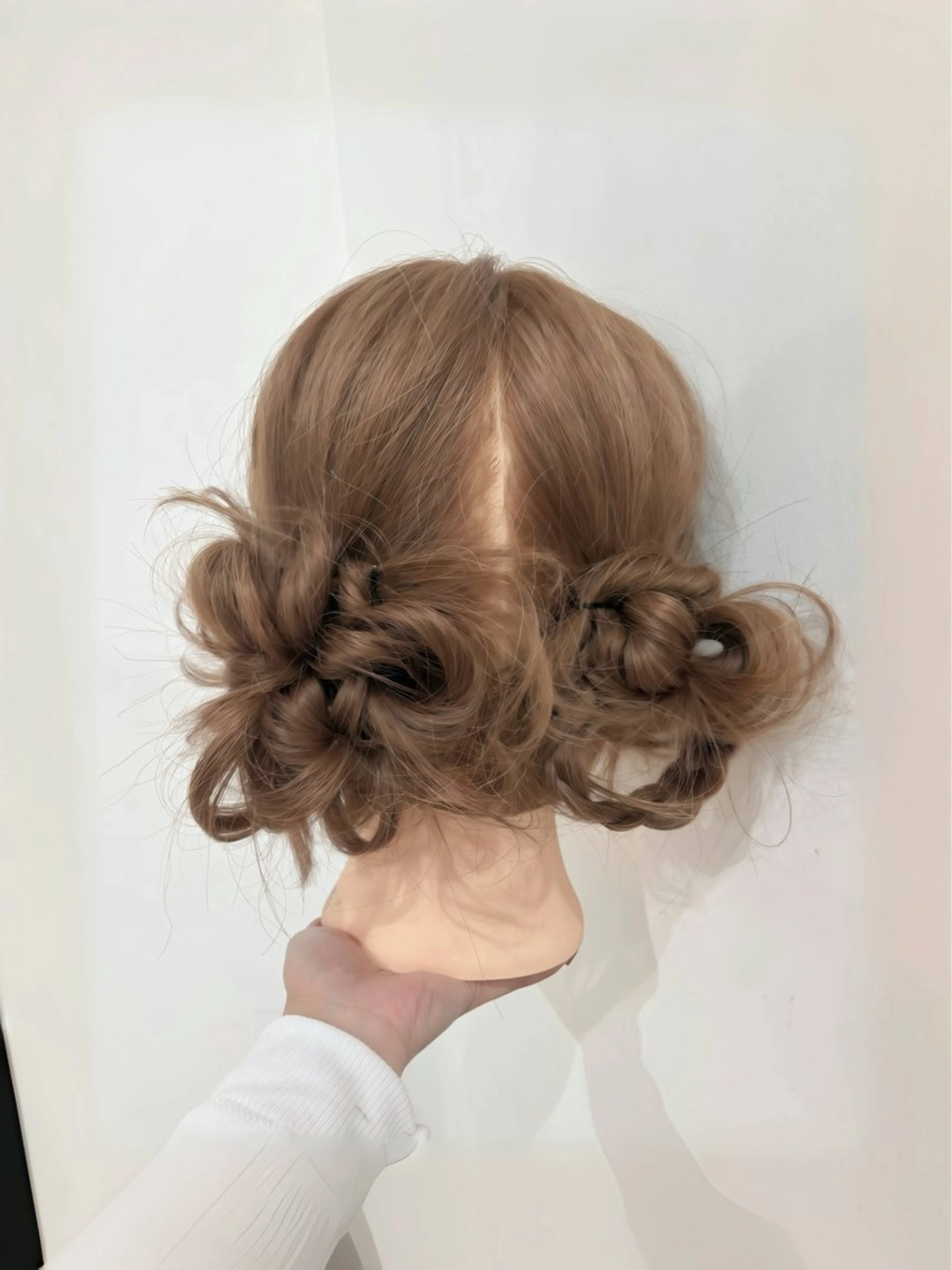 ロング カラー ヘアアレンジ クリスマス ヘアセット 髙橋 リナ‪のヘアスタイル