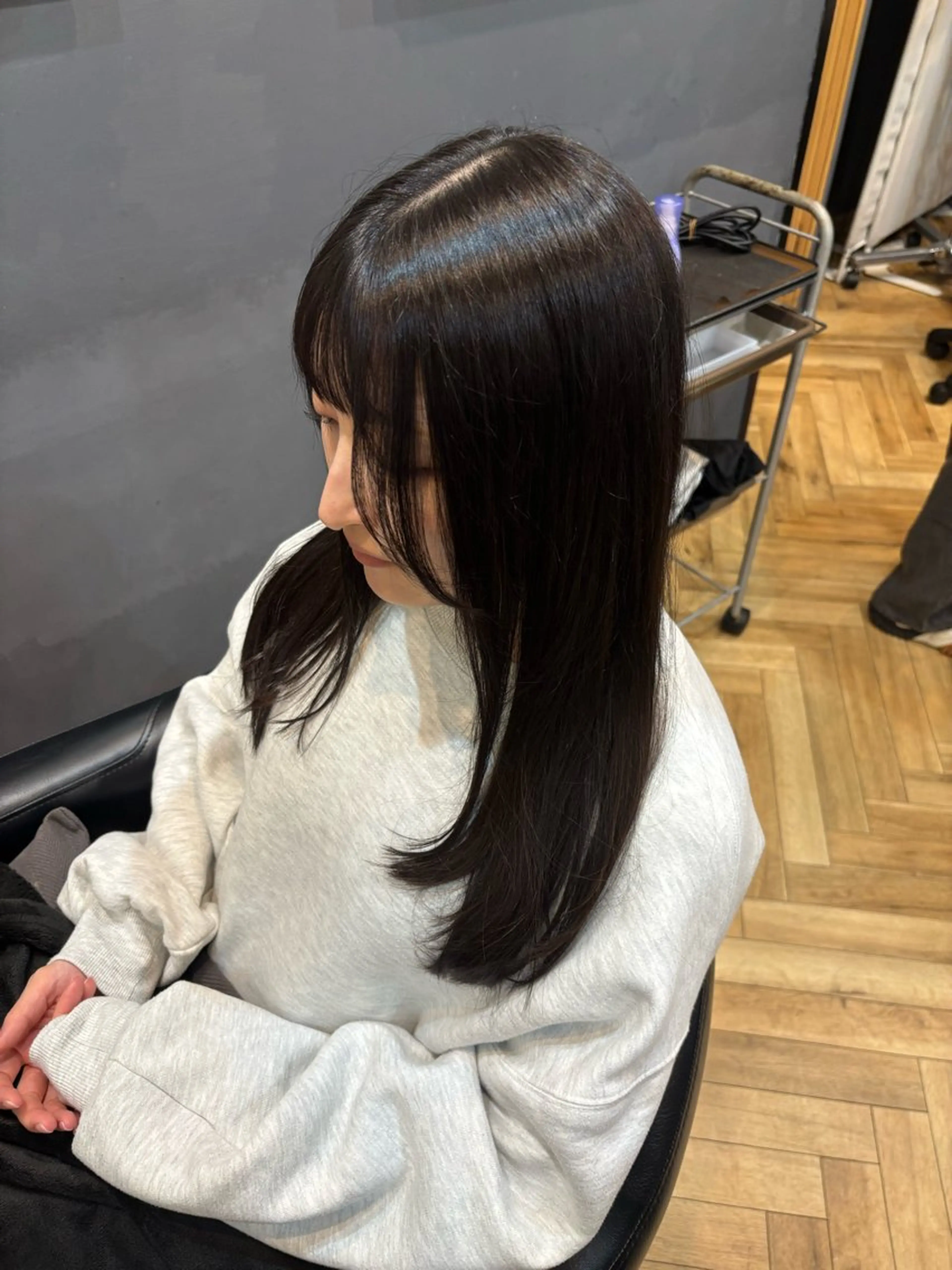 ロング カット ヘアカラー トリートメント 韓国ヘア/レイヤー 🇰🇷/艶髪/長橋のヘアスタイル