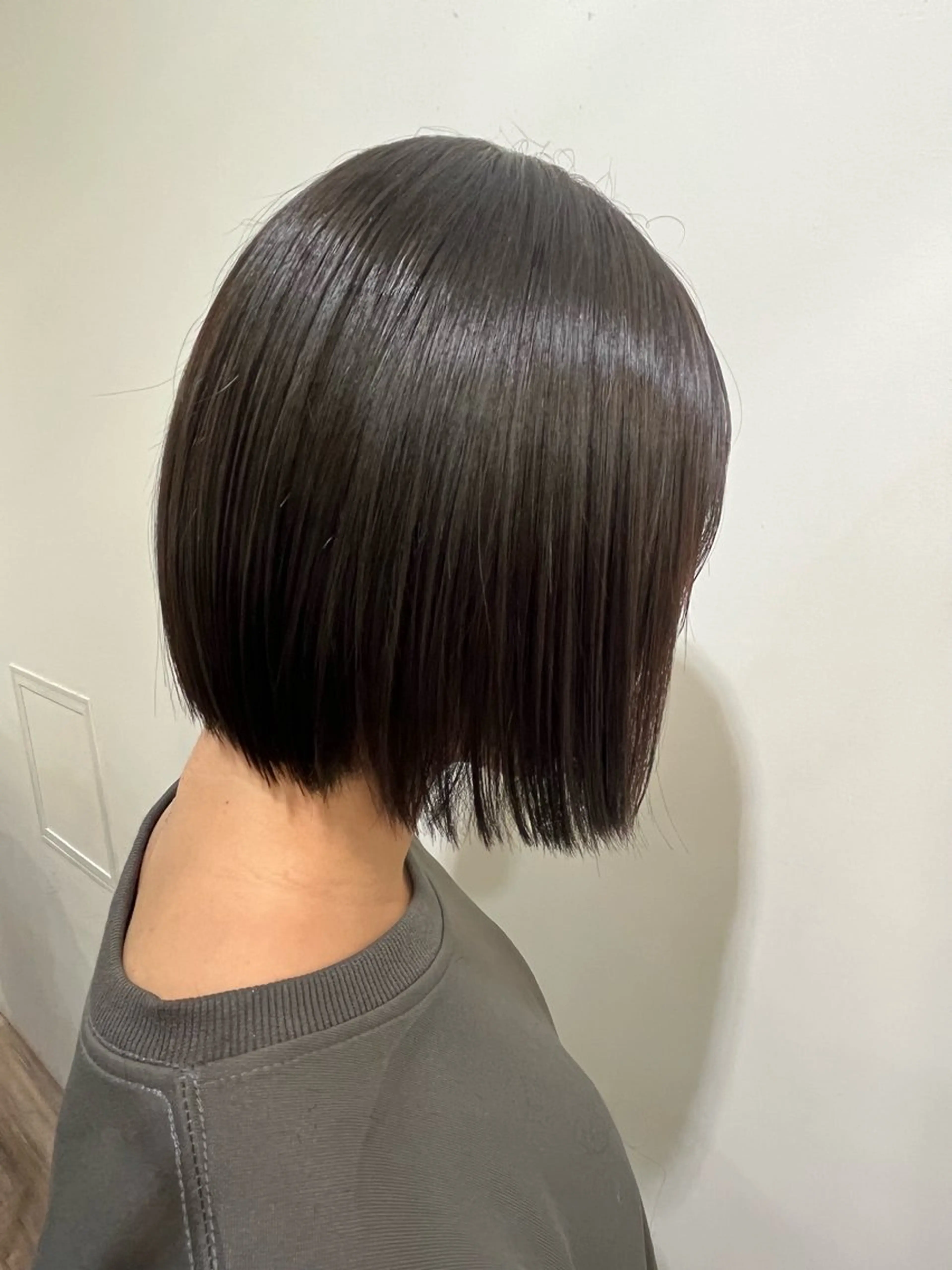 ミディアム ボブ カット 縮毛矯正/🍒ྀི ナカヤマミオ🍒ྀིのヘアスタイル