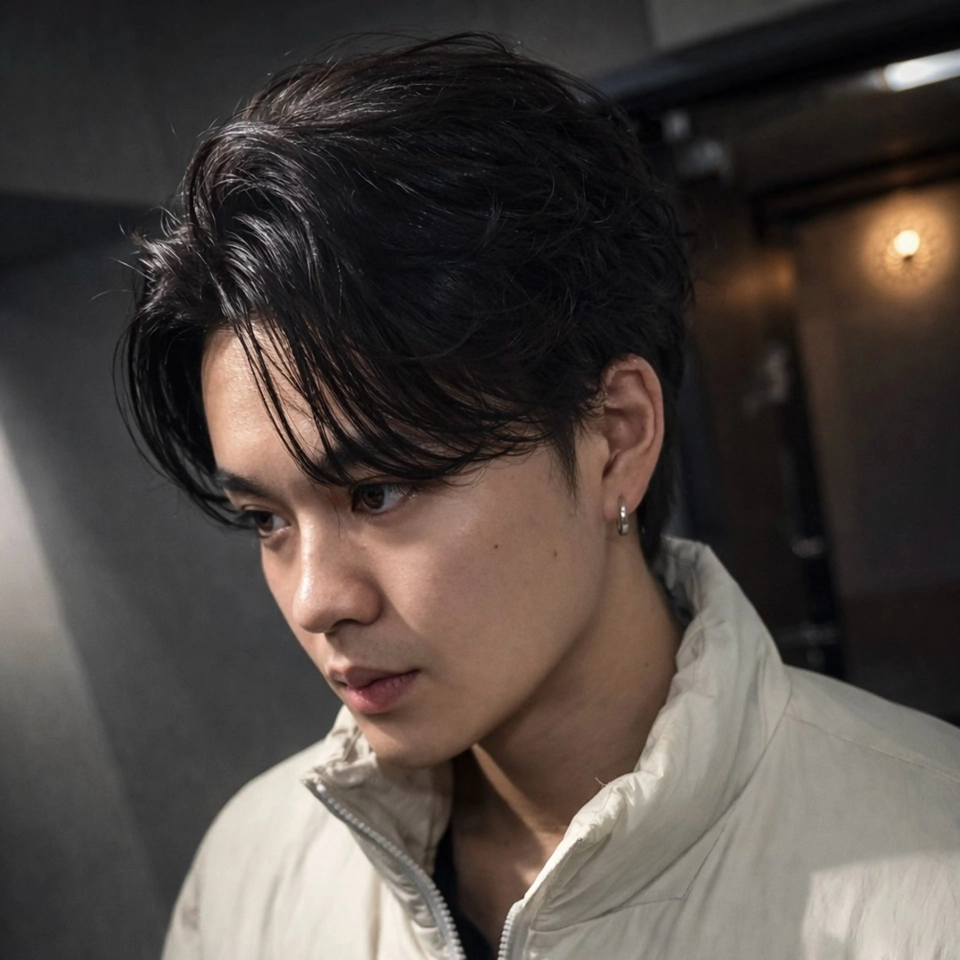 メンズ カット パーマ 表参道フェザーパーマ ニュアンスパーマのヘアスタイル