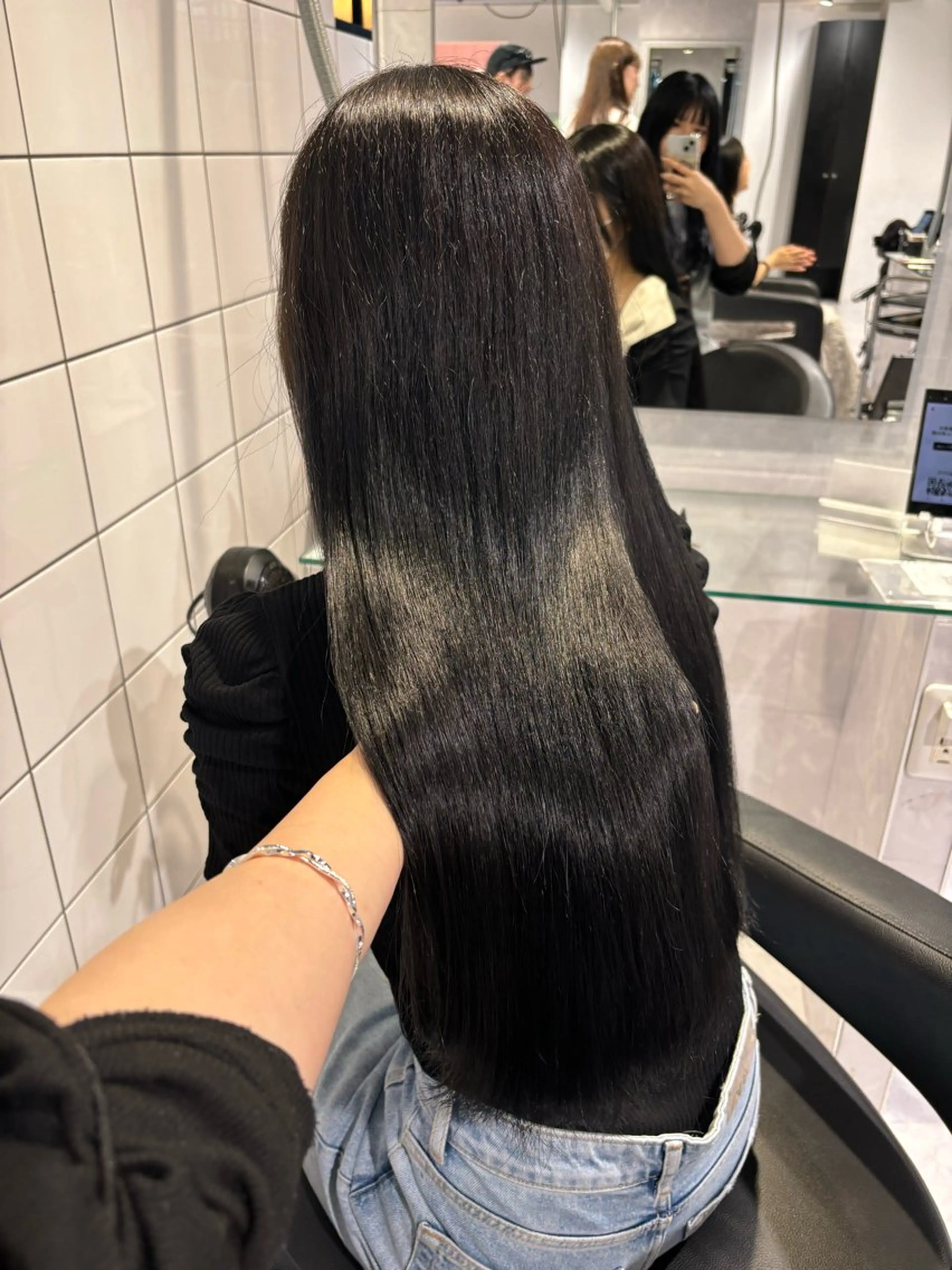 ロング カラー カット ヘアカラー トリートメント ヘッドスパ ヘアセット 表参道♡暗髪^ྀི 艶カラー♡アユミのヘアスタイル