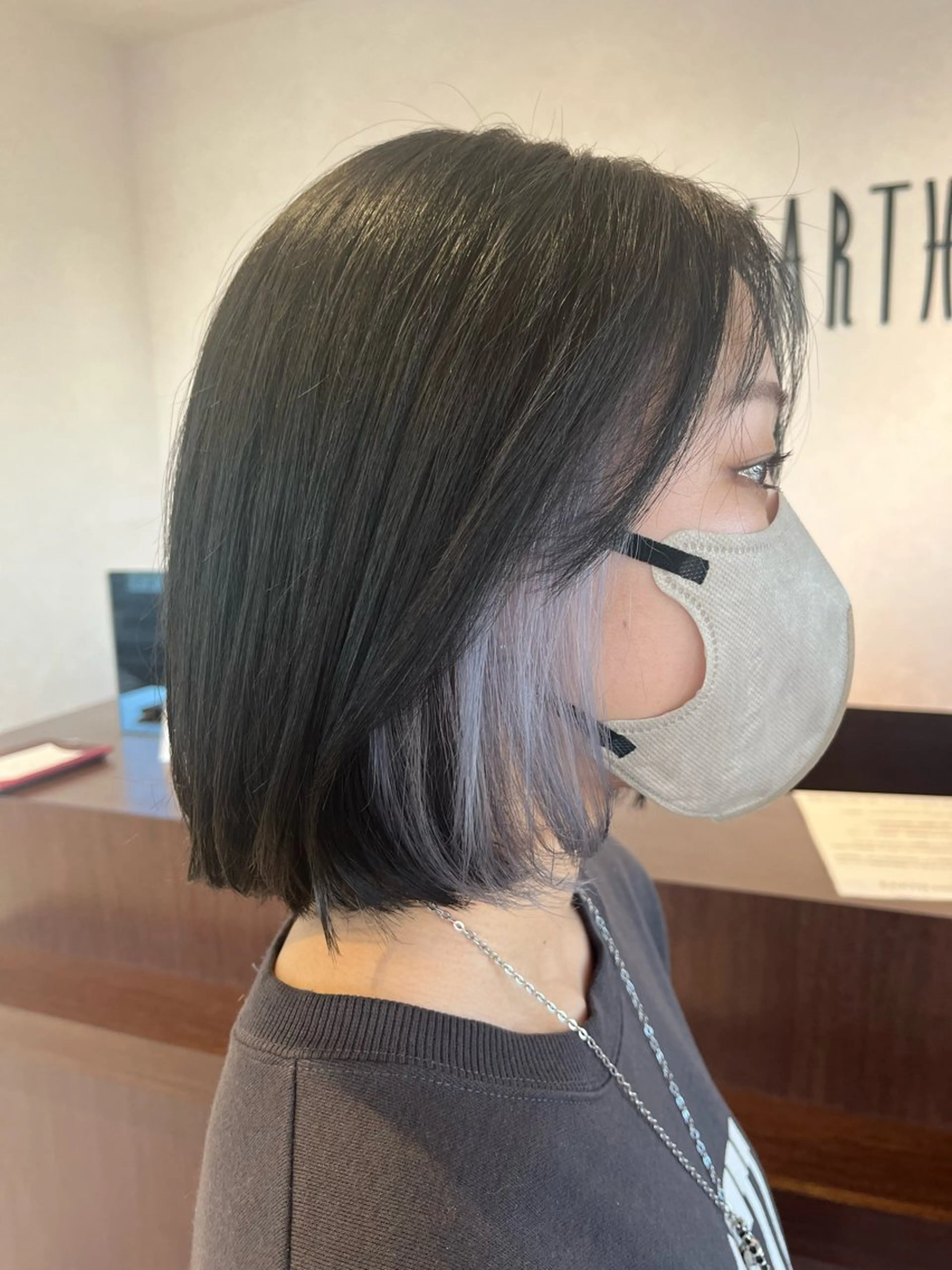 ミディアム EARTH長岡 🌼渡辺まい🌼のヘアスタイル