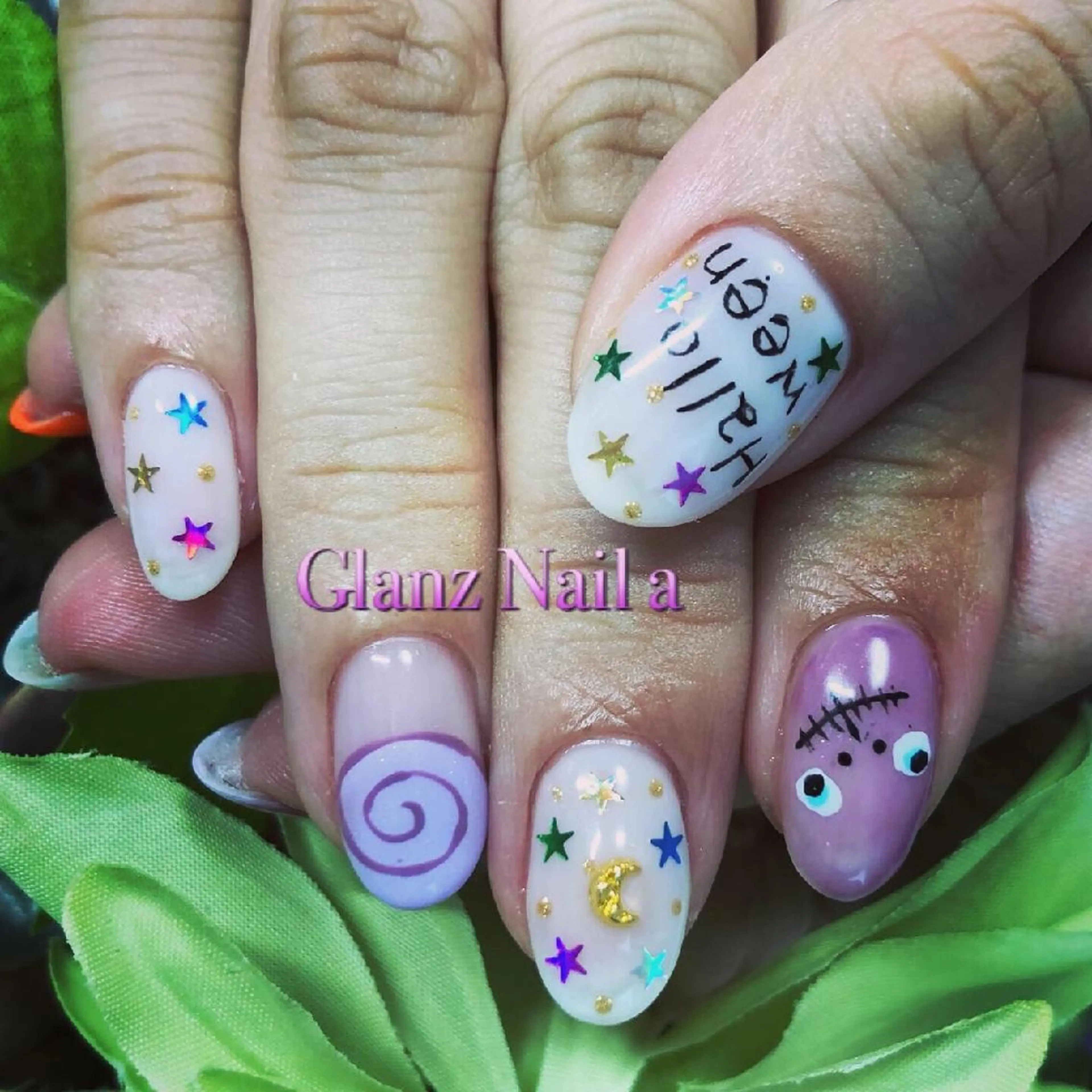 ネイル アートネイル ハロウィン Glanz  Nail aのネイルデザイン