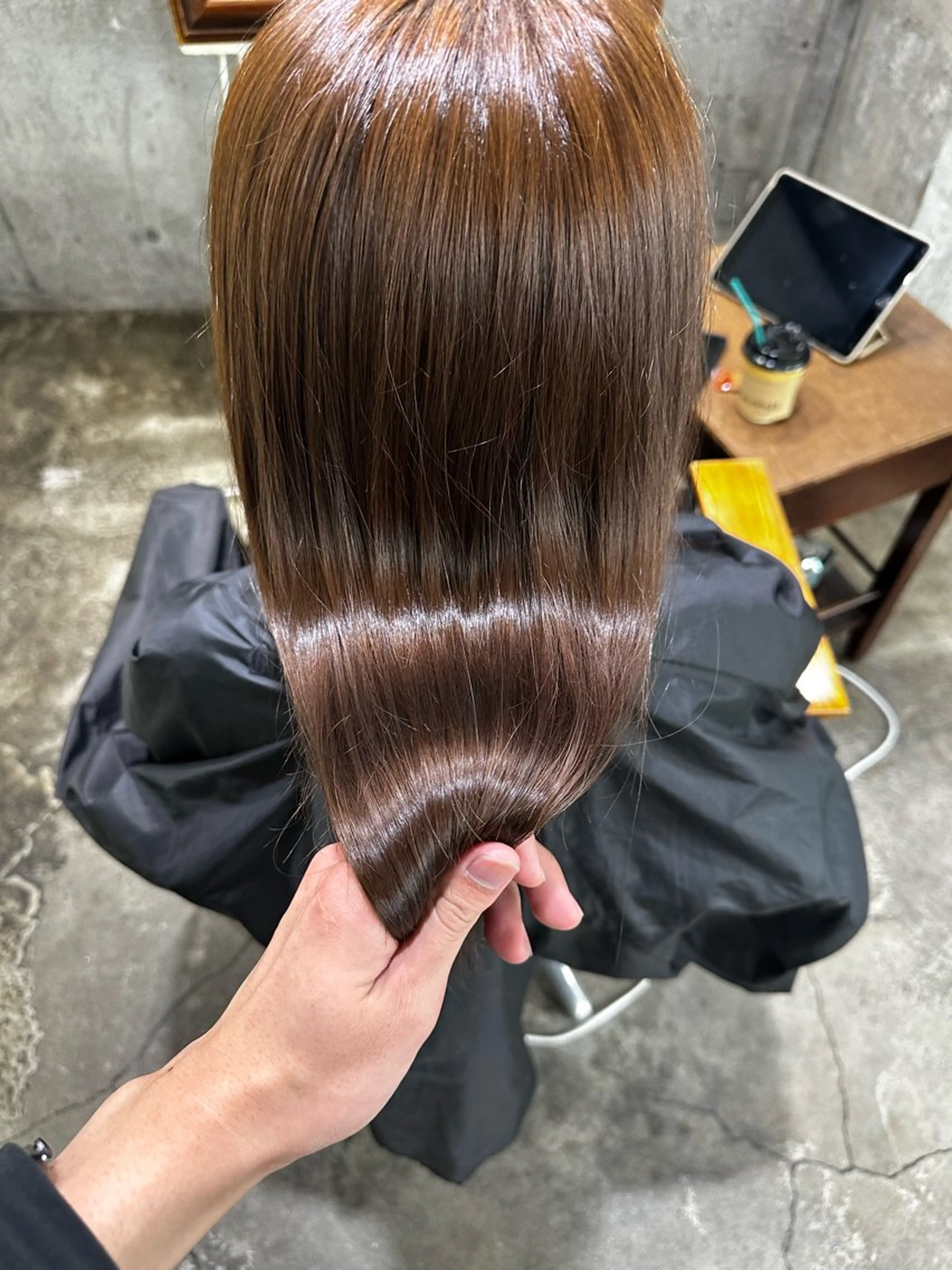 ロング ヘアカラー トリートメント 【💎ツヤ髪💎】 ダメージレスカラー✨のヘアスタイル