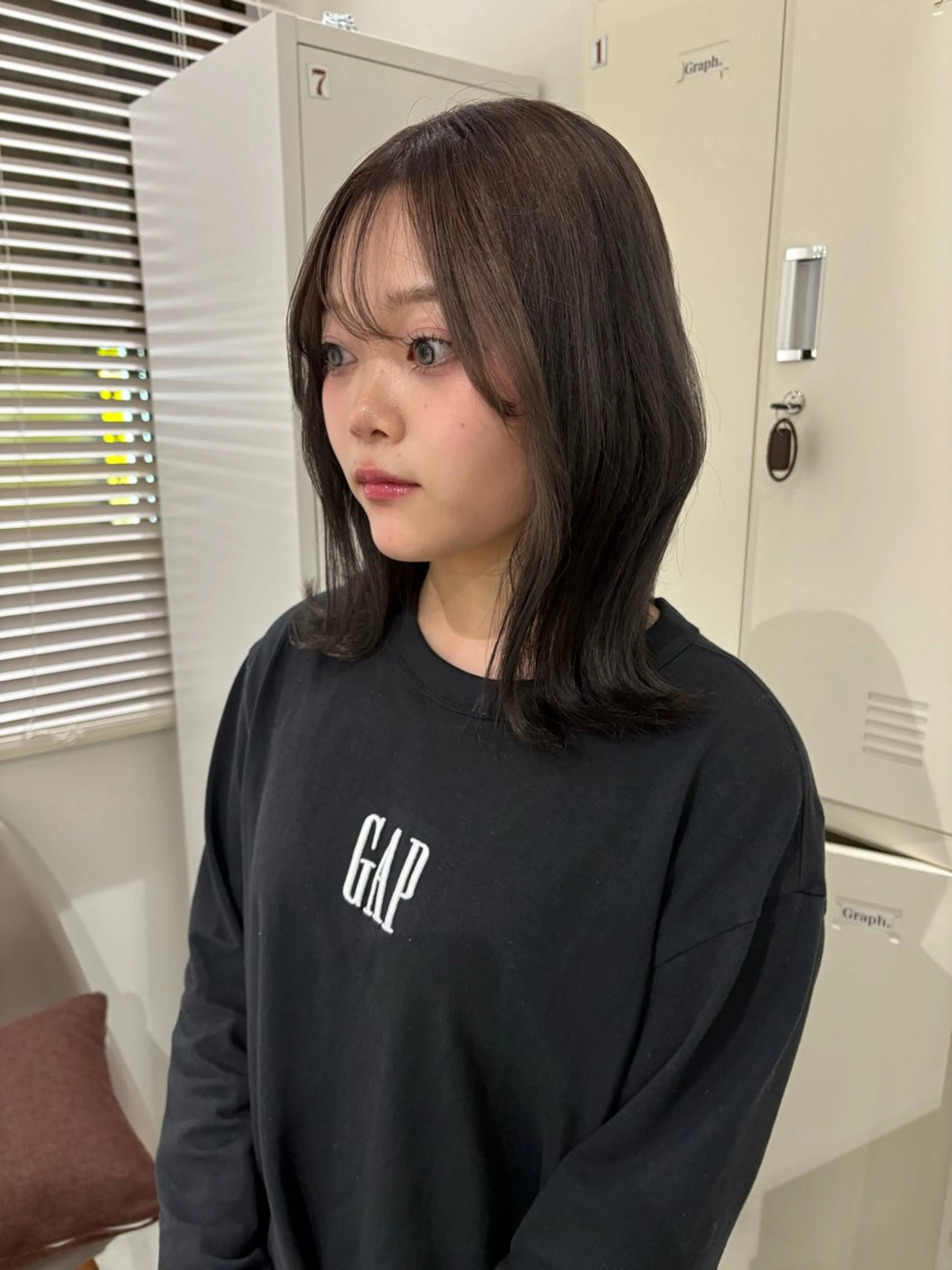 ミディアム カラー ヘアカラー くすみカラー/ ora🪡🤎のヘアスタイル