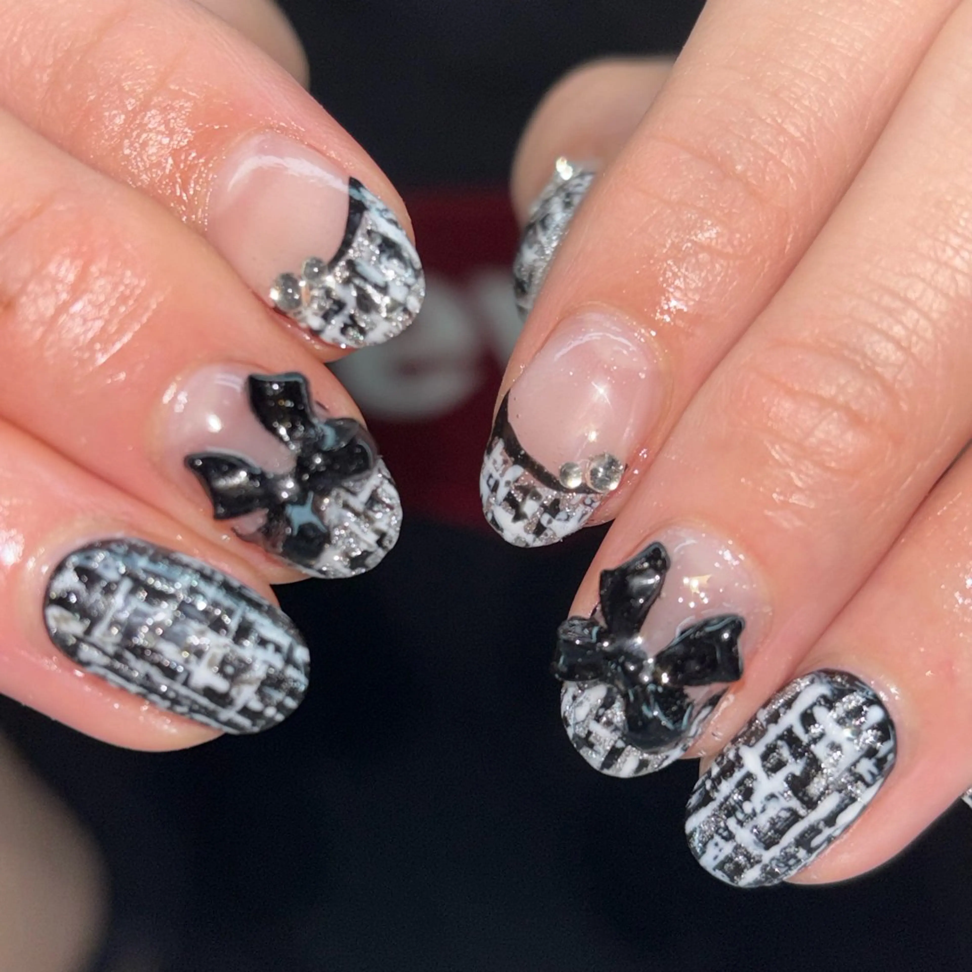 ネイル ハンドネイル 浅草eknail 🖤EMIRIのネイルデザイン