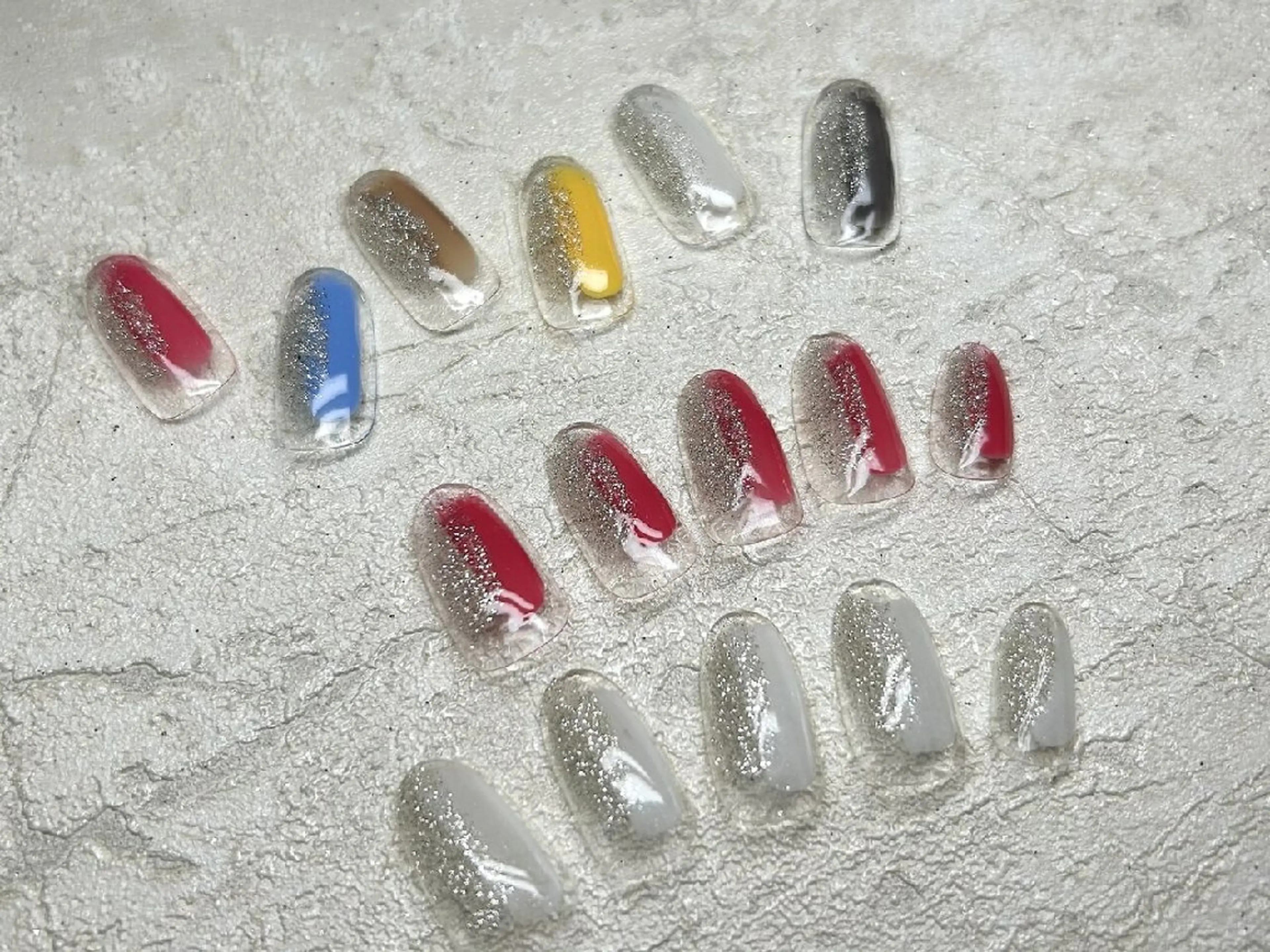 ネイル 韓国ネイル マグネットネイル ワンカラーネイル ピンク リボン JULIE NAILのネイルデザイン